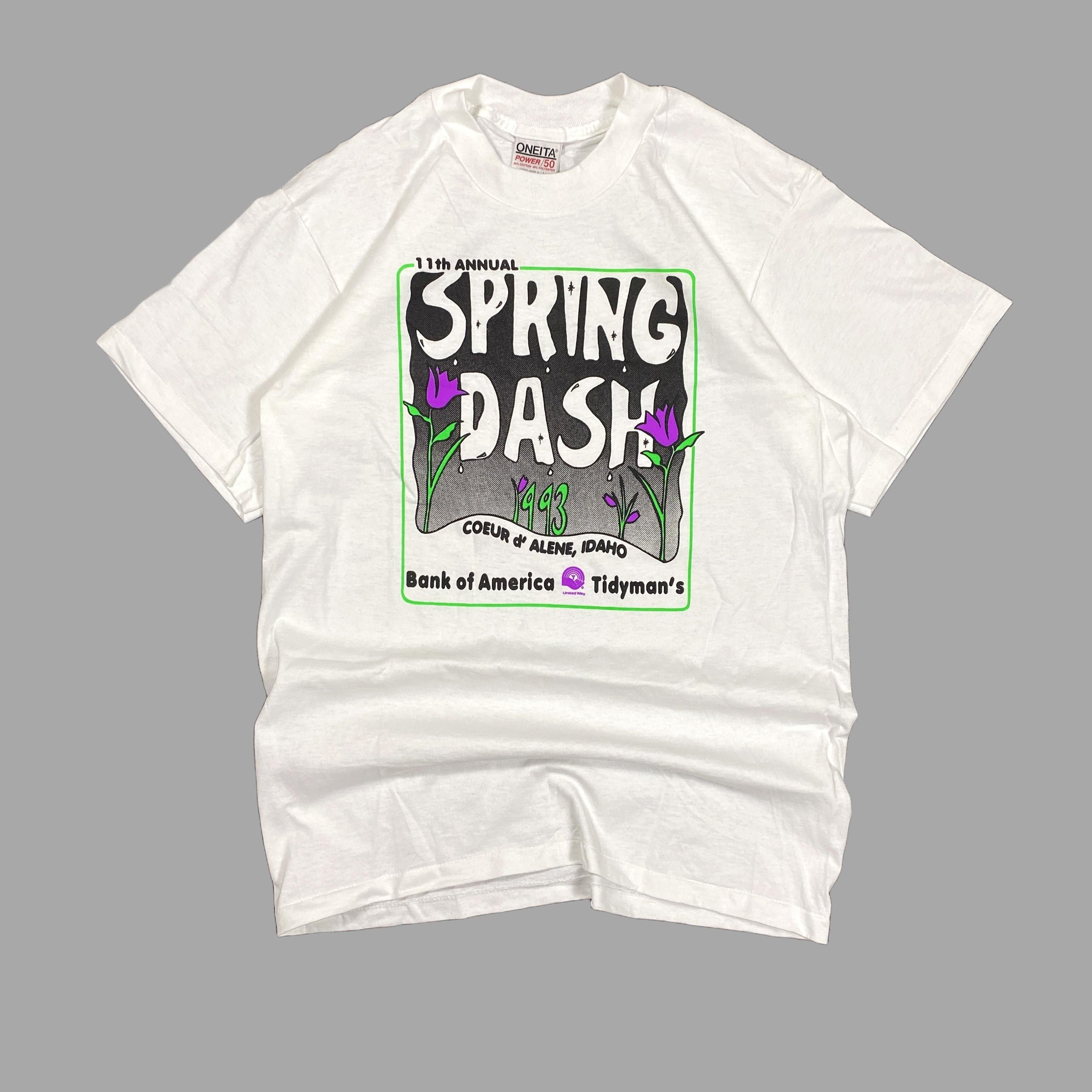 Vintage Vintage Oneita Single Stitch Running 1993 Tee Shirt Large Size US L / EU 52-54 / 3 - 1 Thumbnail
