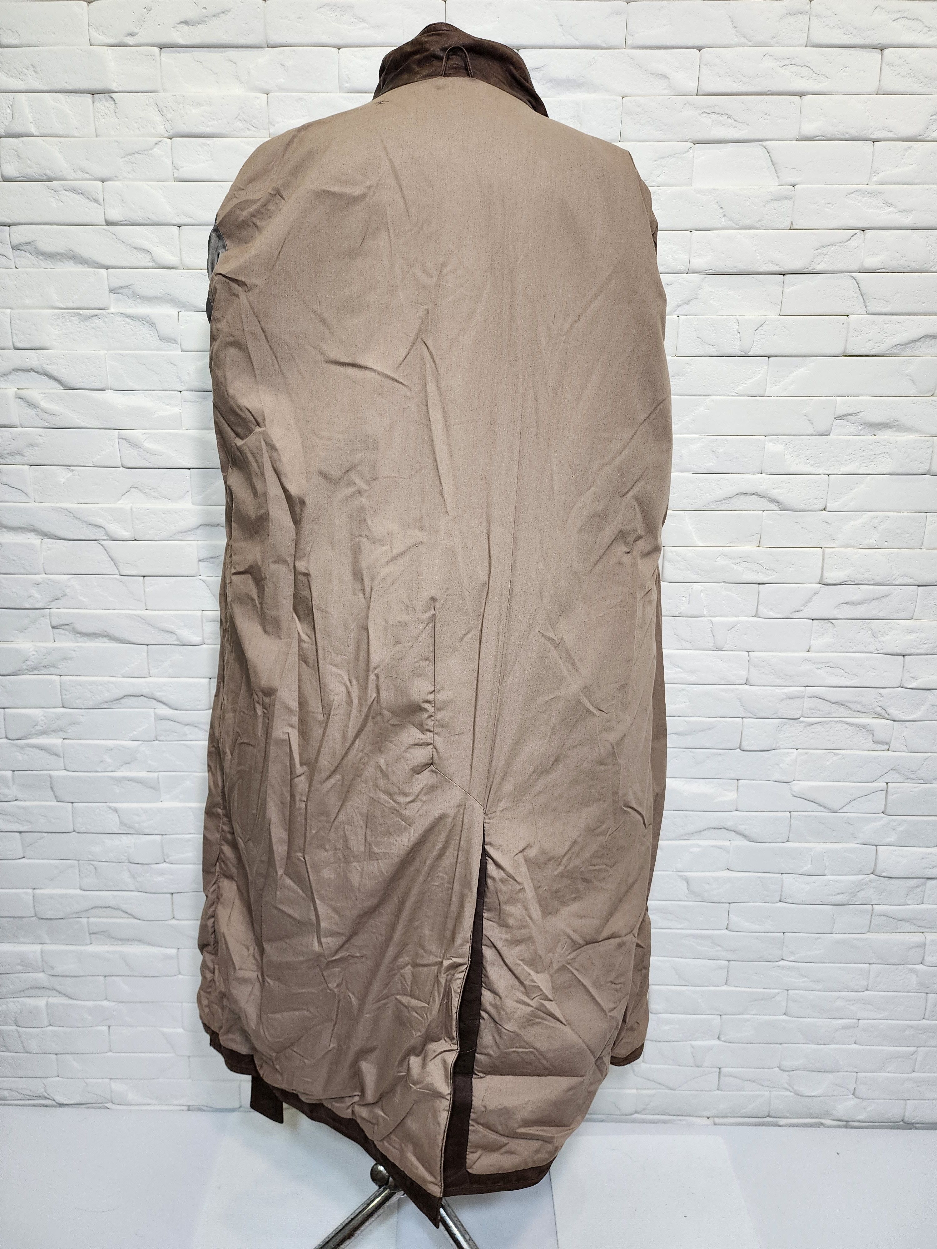 Genuine Leather Brown Genuine Leather Men's Coat with Belt Size US L / EU 52-54 / 3 - 8 Thumbnail