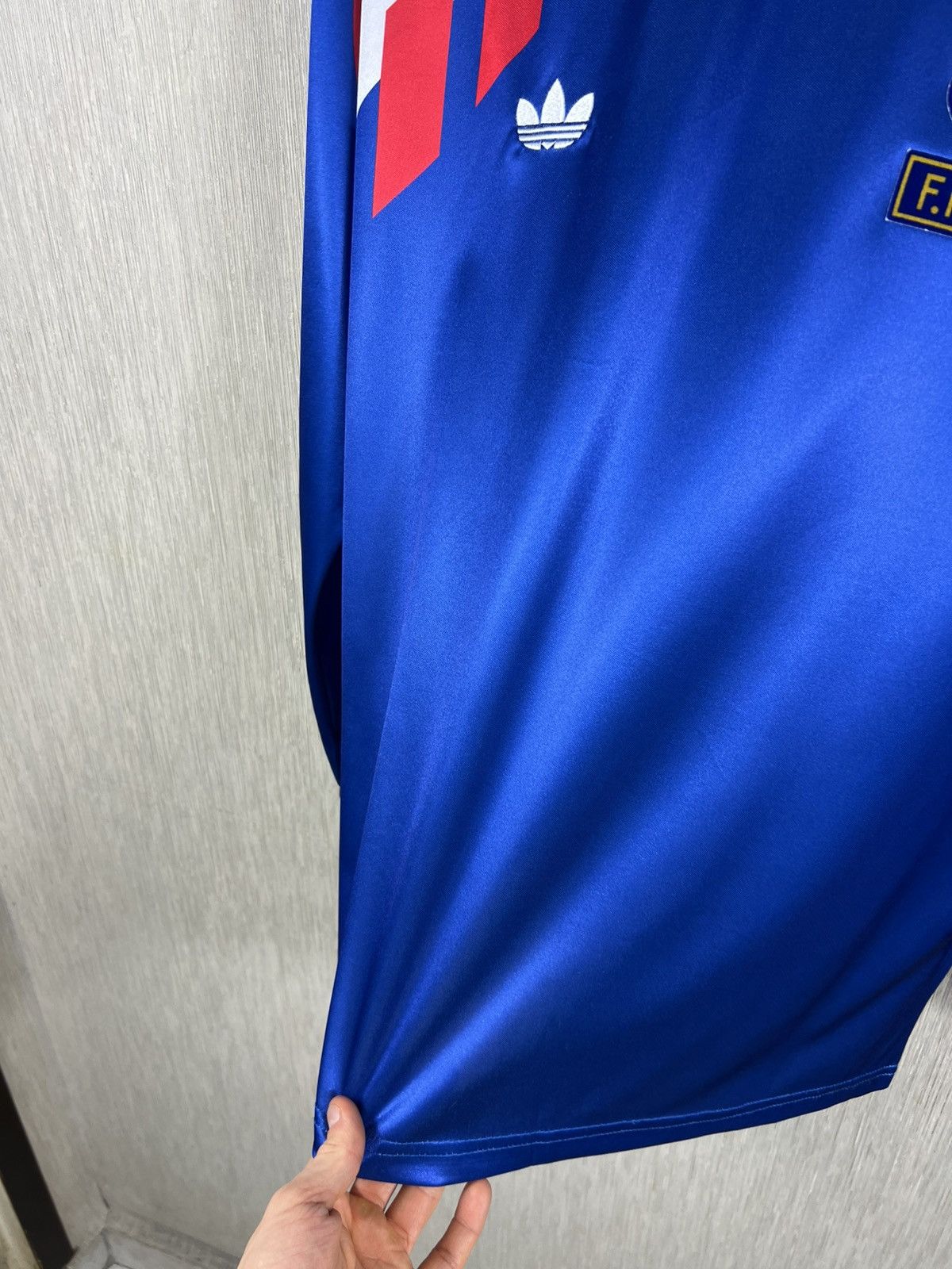 Adidas Vintage 90s Adidas France jersey long sleeve football tee Size US XL / EU 56 / 4 - 15 Thumbnail