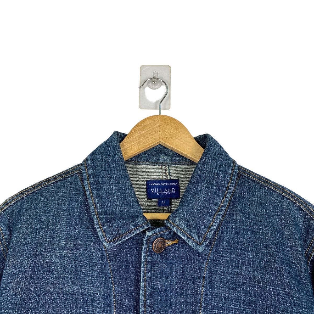 Indigo Villand Denim Chore Jacket Size US M / EU 48-50 / 2 - 4 Thumbnail