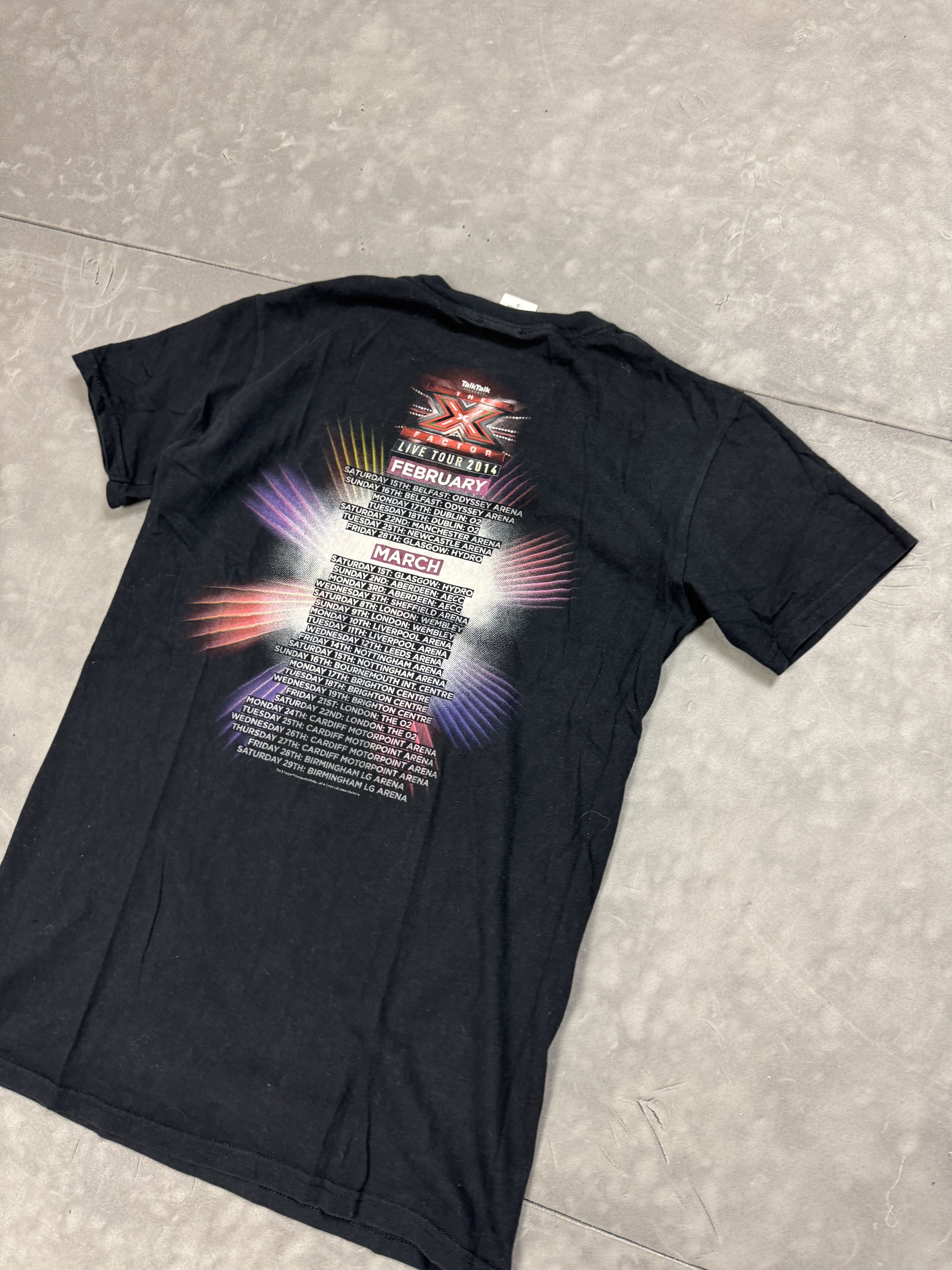 Gildan X Factor 2014 Washed Graphic T-Shirt (S) retro vintage print Size S / US 4 / IT 40 - 5 Thumbnail
