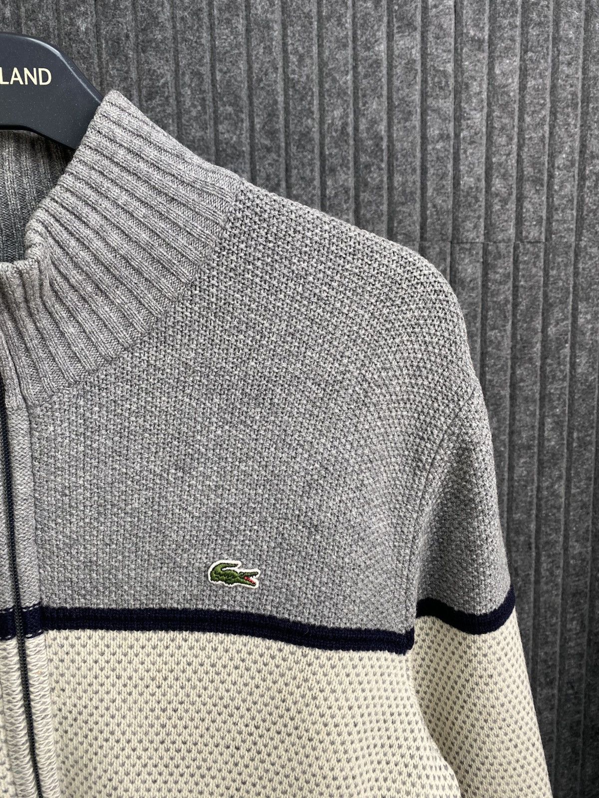 Lacoste Vintage Lacoste Full Zip Knit Jumper Size US M / EU 48-50 / 2 - 4 Thumbnail