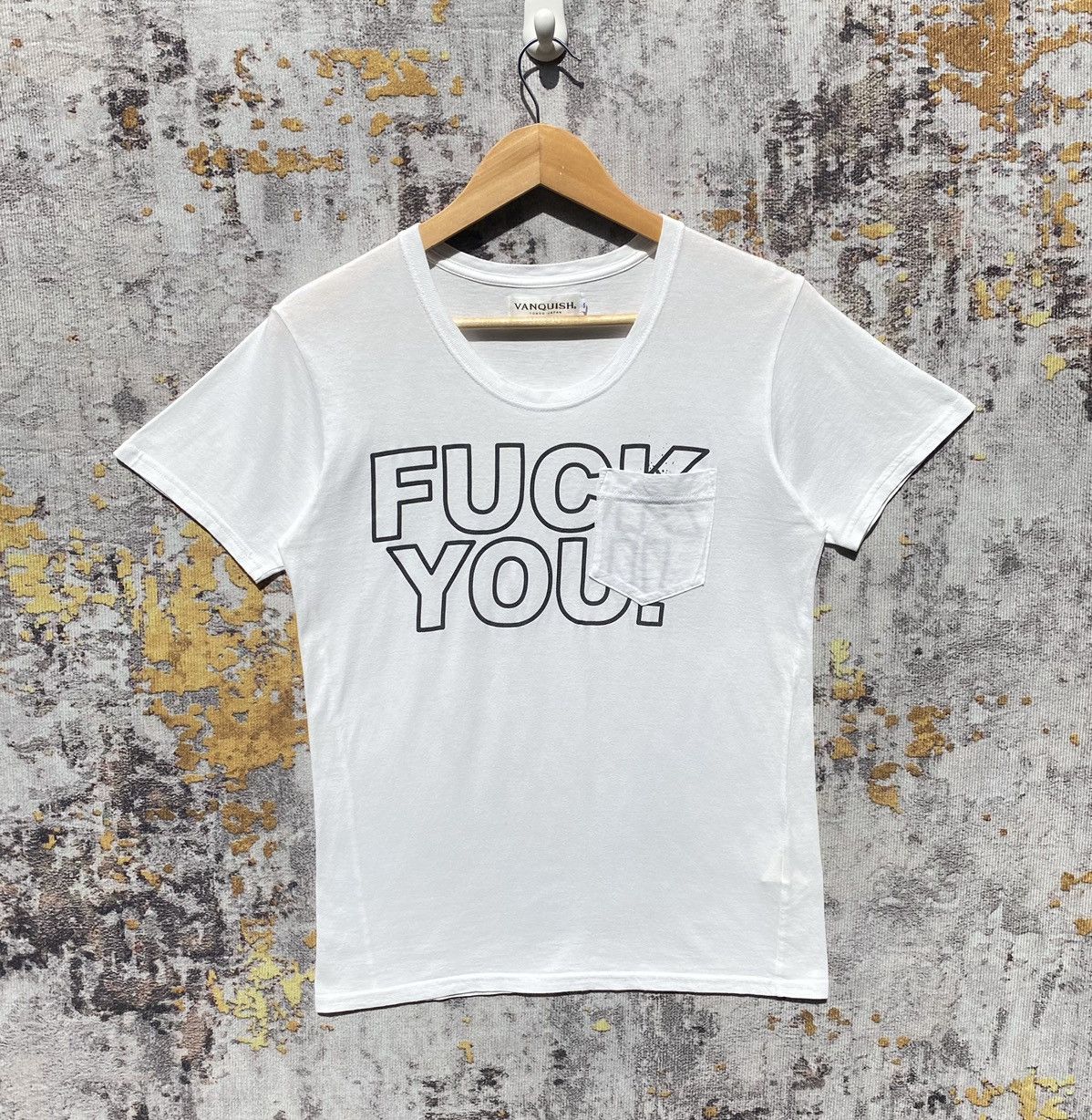 Japanese Brand × Vanquish Vanquish Tokyo Japan Pocket Shirt Spellout FUCK YOU Vanquish Size US S / EU 44-46 / 1 - 1 Thumbnail