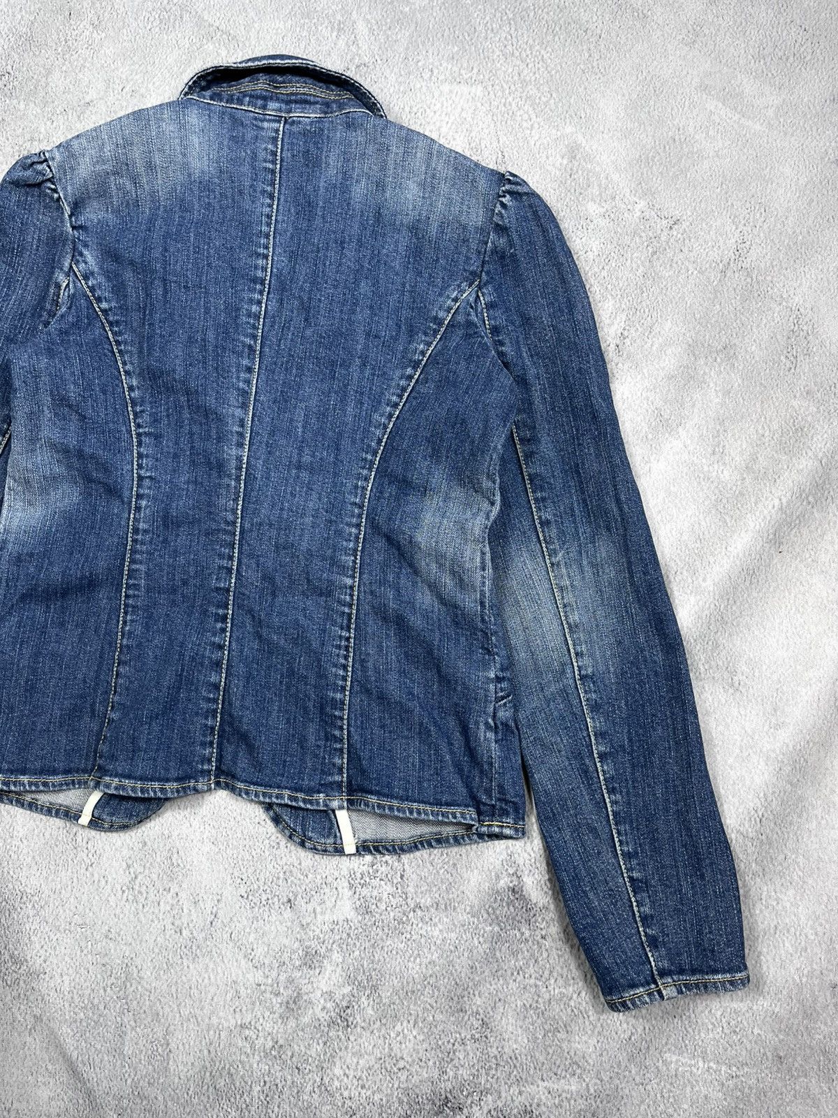 Gap × Vintage Vintage Y2K Gap denim jacket blazer 00s style size 6 Size XS / US 0-2 / IT 36-38 - 8 Thumbnail