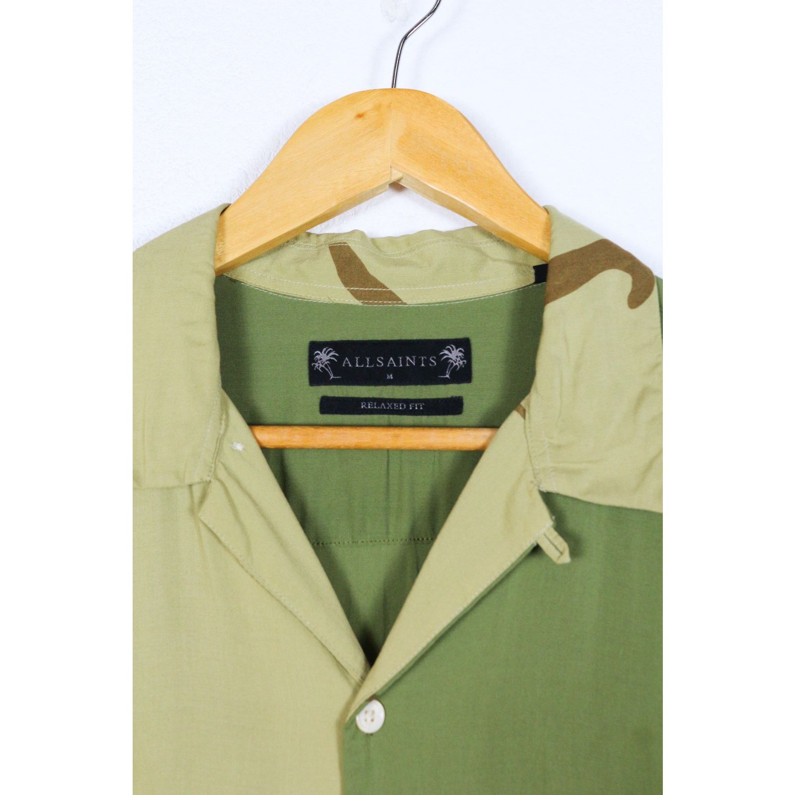 Allsaints Allsaints Invasion Camo Military Printed Open Collar Shirt Size US M / EU 48-50 / 2 - 3 Thumbnail