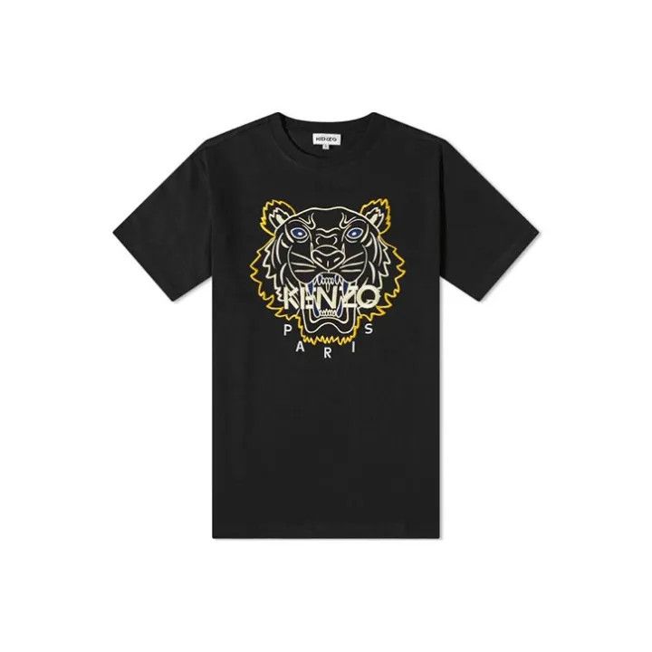 Kenzo KENZO Classic Tiger Embroidered Black T-Shirt 0079 Size US M / EU 48-50 / 2 - 1 Thumbnail