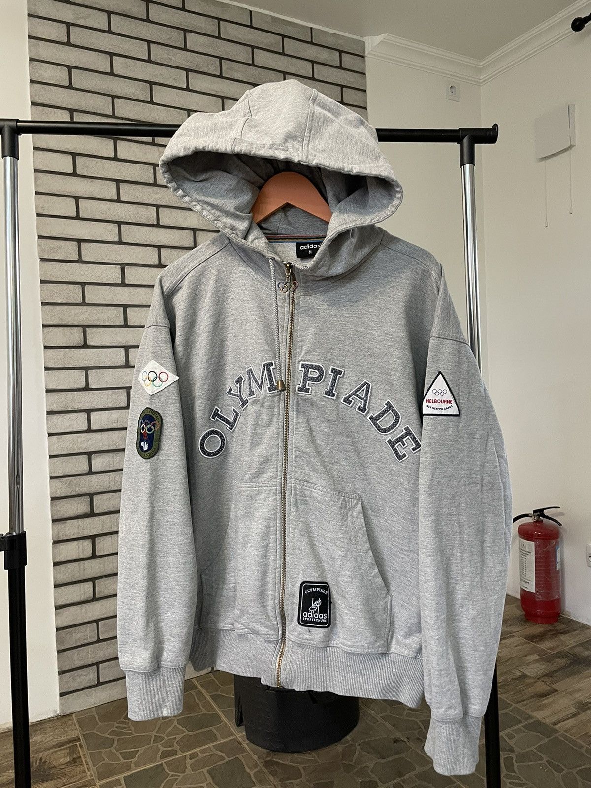 VTG Adidas Olympic Games Melbourne 1956 Hoodie Sweatshirt