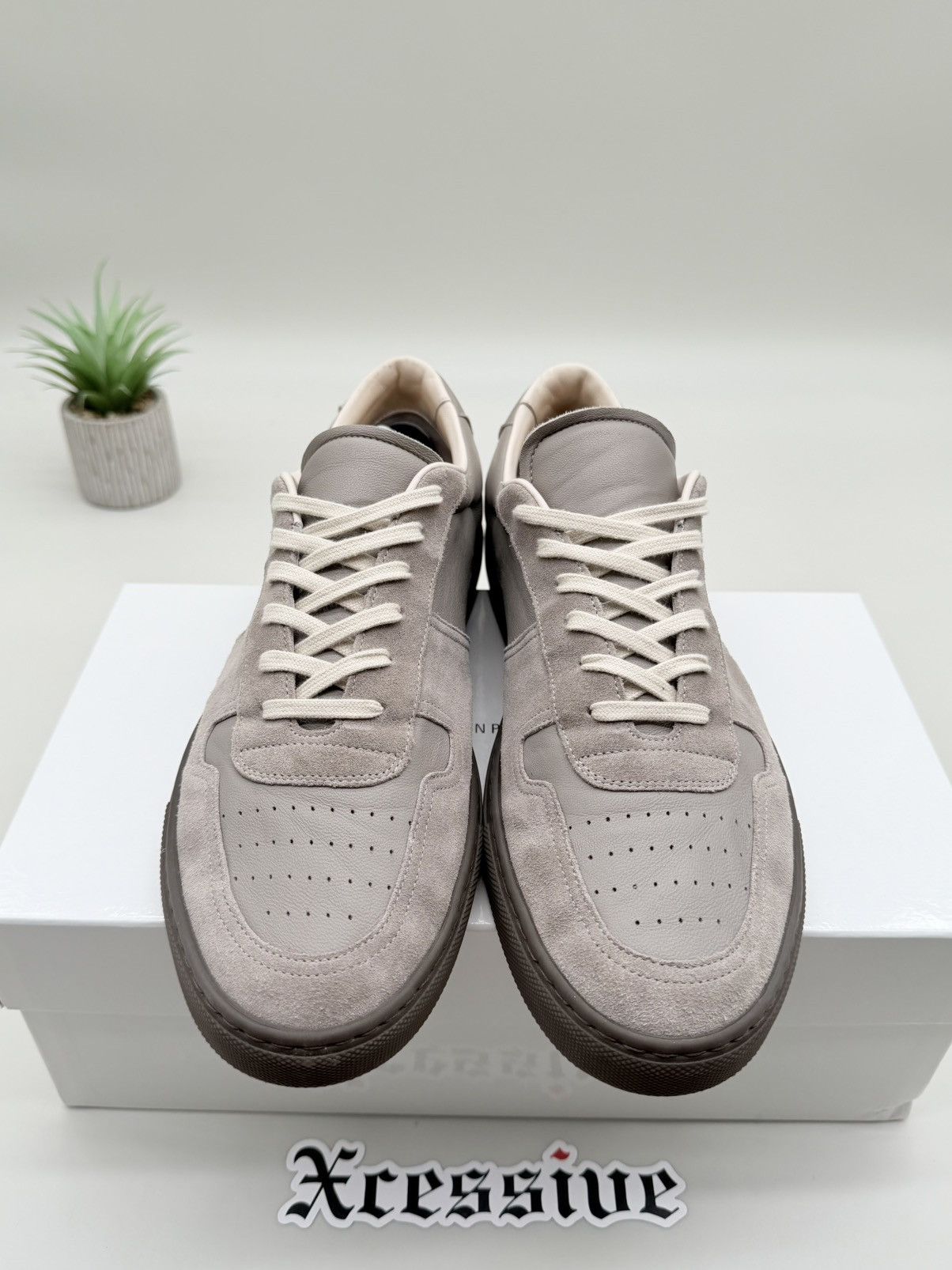 Common Projects Common Project BBall Slim Gray Size US 11 / EU 44 - 4 Thumbnail