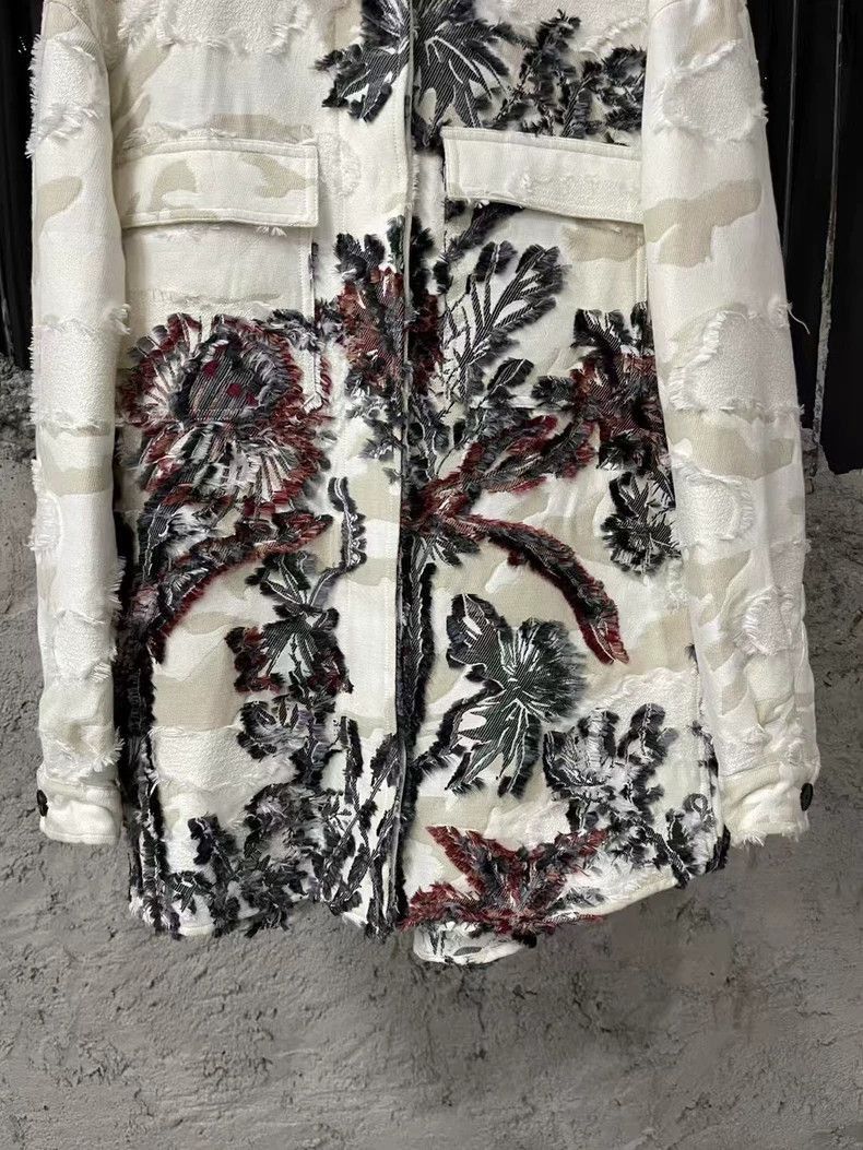 Dior Dior Dior Denim Jacket with Floral Design-2507 Size US S / EU 44-46 / 1 - 4 Thumbnail