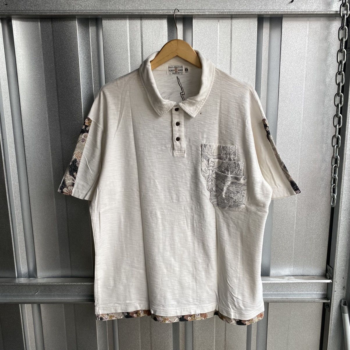 Designer × Japanese Brand Vintage Karakuri dragon embroidery polo shirt Size US XL / EU 56 / 4 - 5 Thumbnail