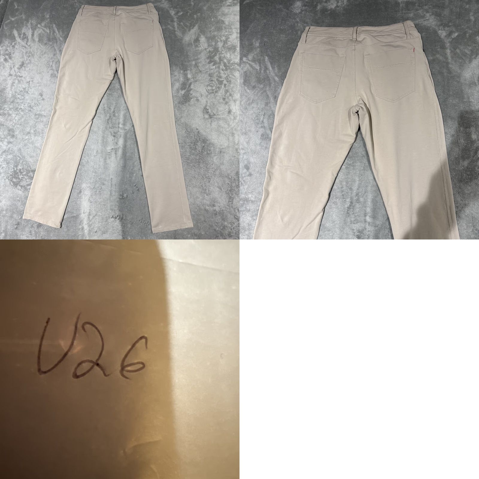 Vintage Swet Tailor All In Pants Mens 30x32 Beige Performance Stretch Chino Flat Front 5-Pocket Regular Straight Size US 30 / EU 46 - 8 Thumbnail