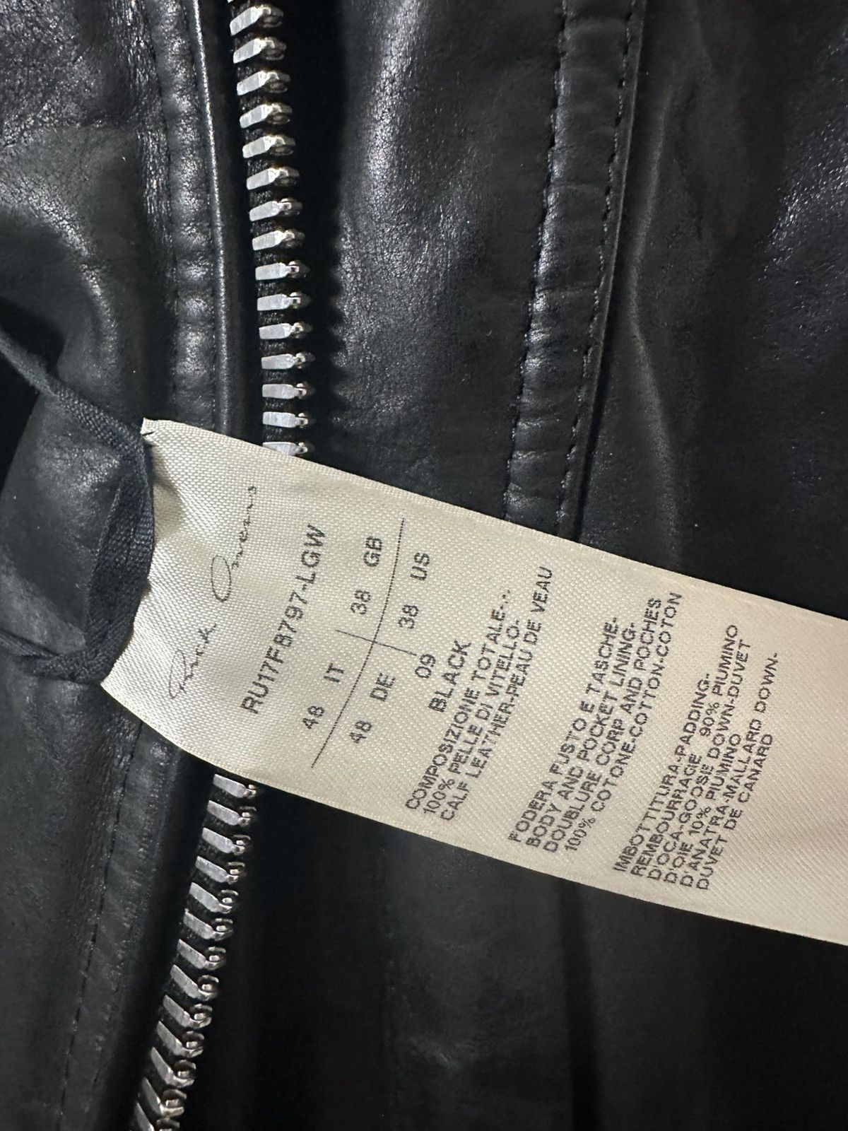Rick Owens FW17 ‘GLITTER’ Heavy Calf Goose Down Vest Size US M / EU 48-50 / 2 - 8 Thumbnail