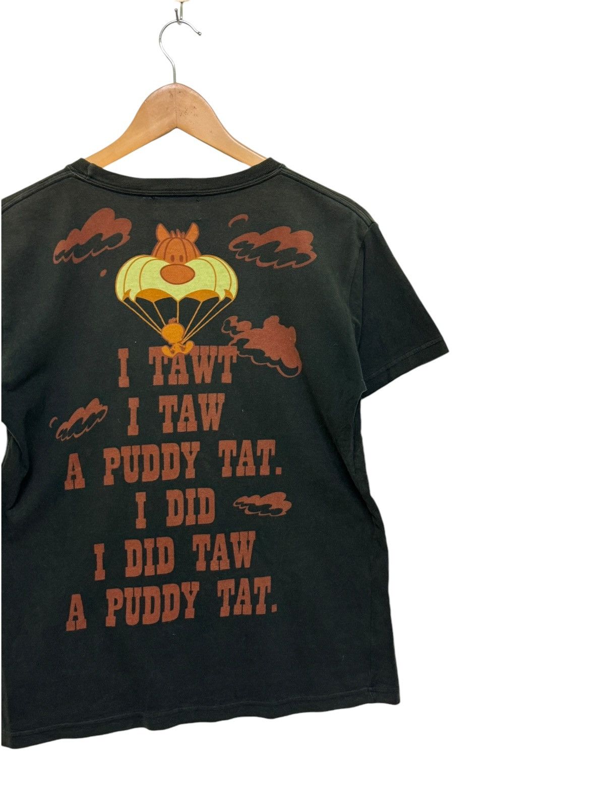 Vintage Looney Tunes Tweety and Friends Big Logo Poem Faded Tee Size US XS / EU 42 / 0 - 8 Thumbnail