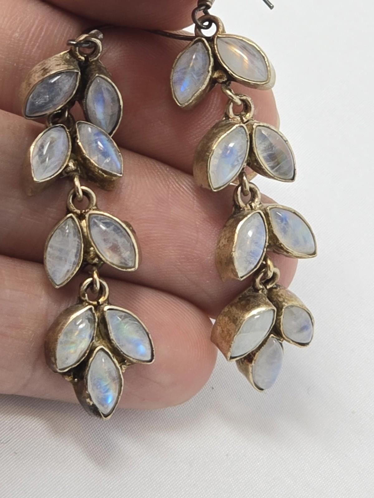 Bonobos Handmade 925 Sterling Silver Dangle Earrings w/ Blue Glass Size ONE SIZE - 9 Thumbnail