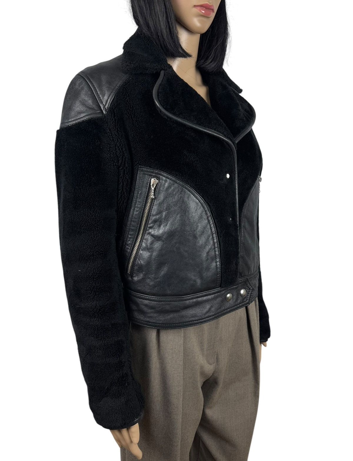Allsaints All Saints Zola Lux Jacket Sheep Leather Teddy size US6 UK10 Size M / US 6-8 / IT 42-44 - 3 Thumbnail