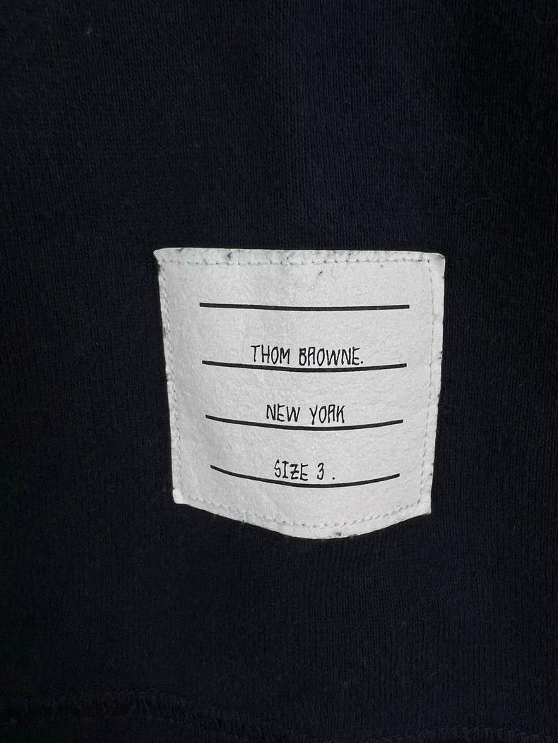 Thom Browne Thom Browne Dark blue long sleeve hoodie Size US L / EU 52-54 / 3 - 3 Thumbnail