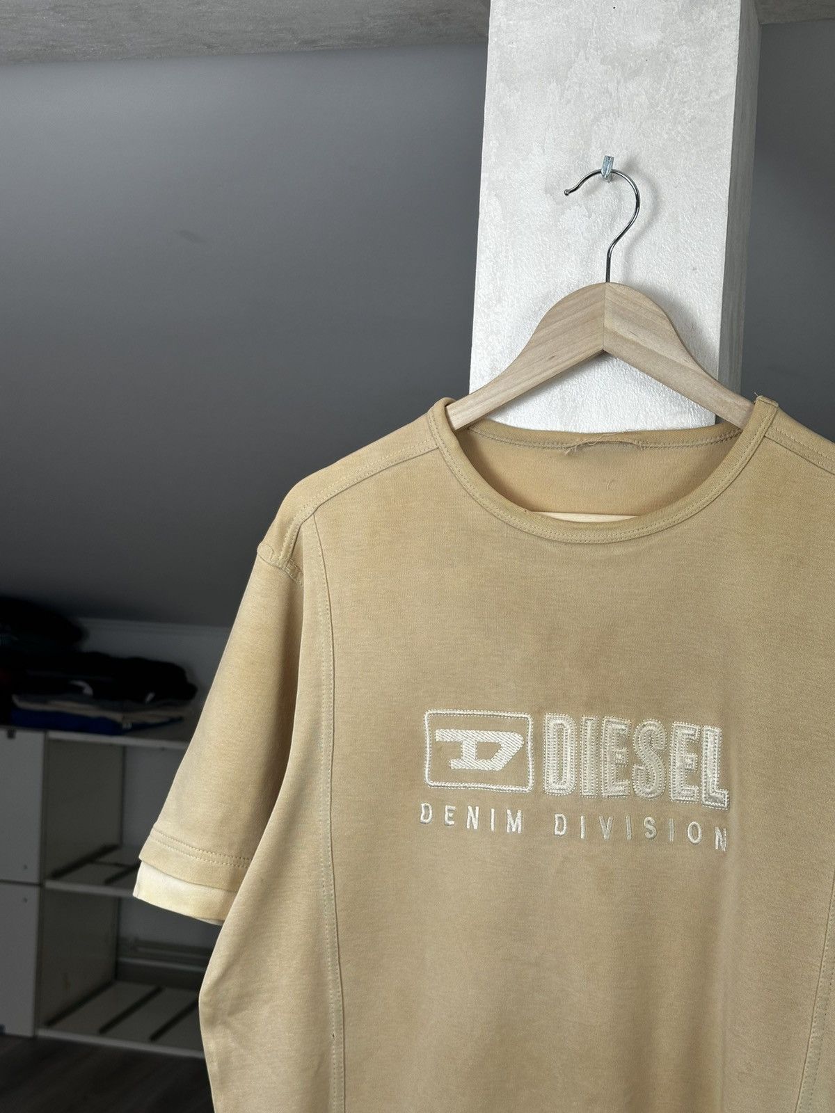 Diesel Vintage Y2K Diesel Navy Embroidered Logo Tee Size US L / EU 52-54 / 3 - 2 Thumbnail