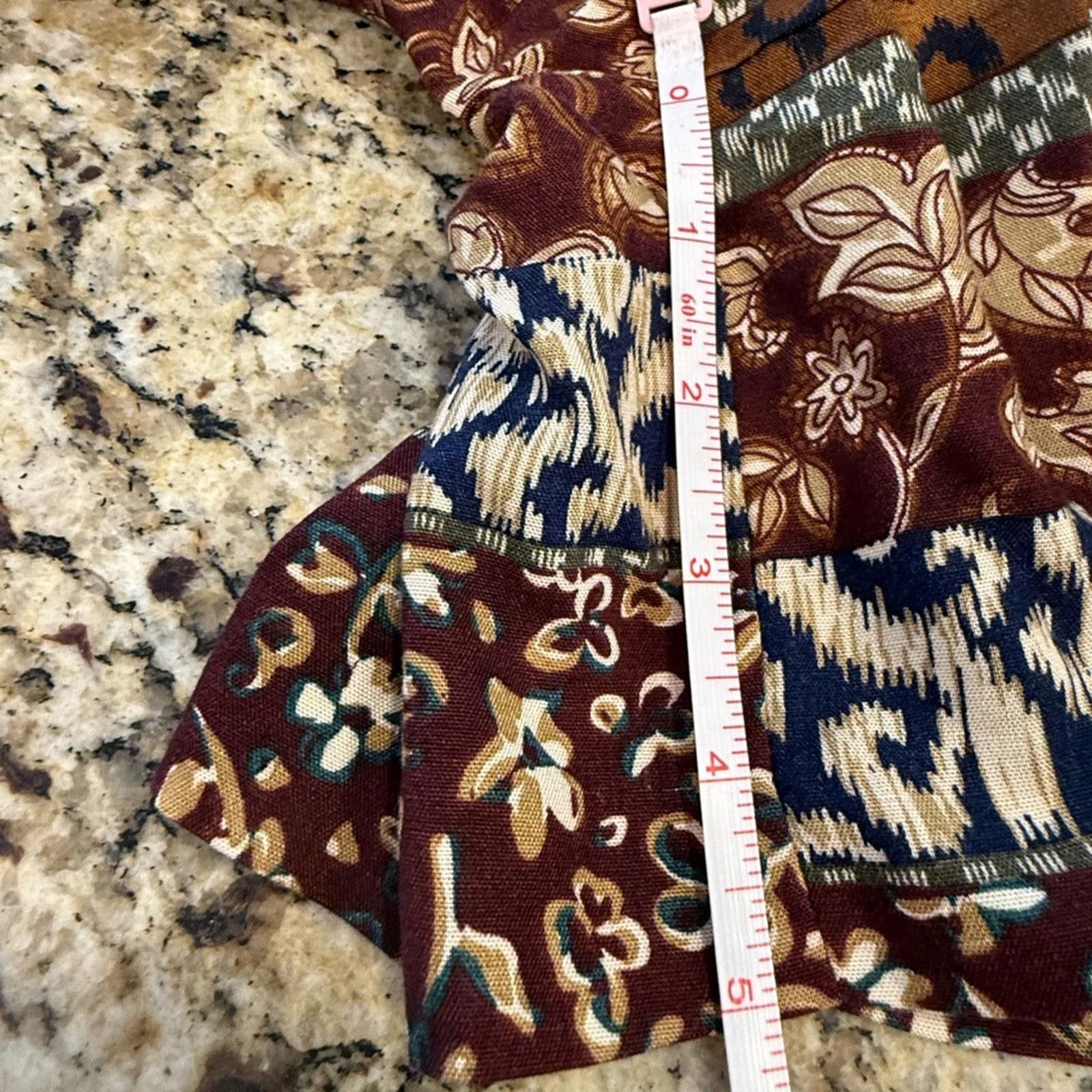 Other Byer California patchwork multi print blue brown shorts SZ M Size 32" / US 10 / IT 46 - 8 Thumbnail