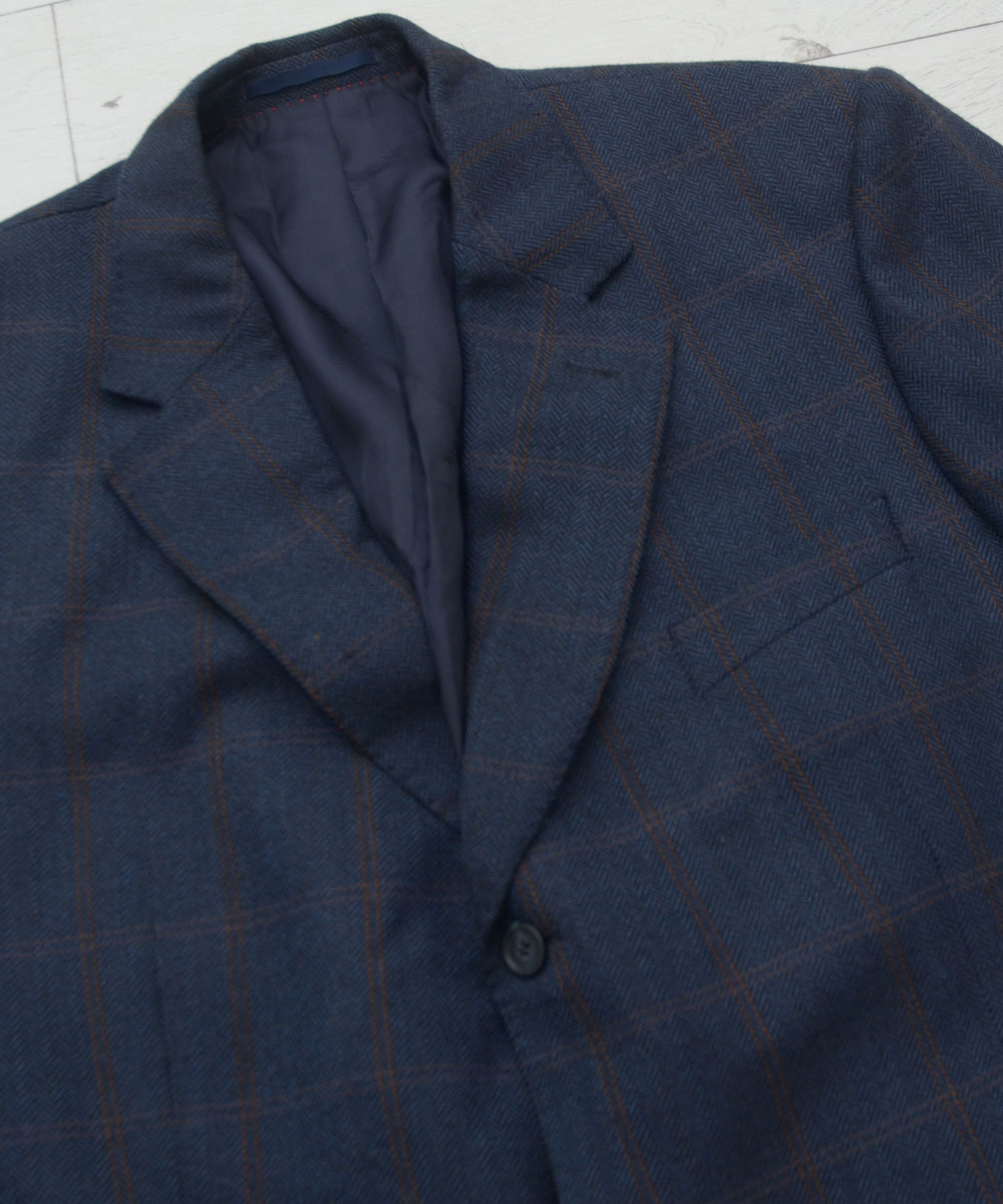 Burberry × Burberry Prorsum Vintage BURBERRY London Wool Tweed Check Blazer size 56 Size 54R - 4 Thumbnail