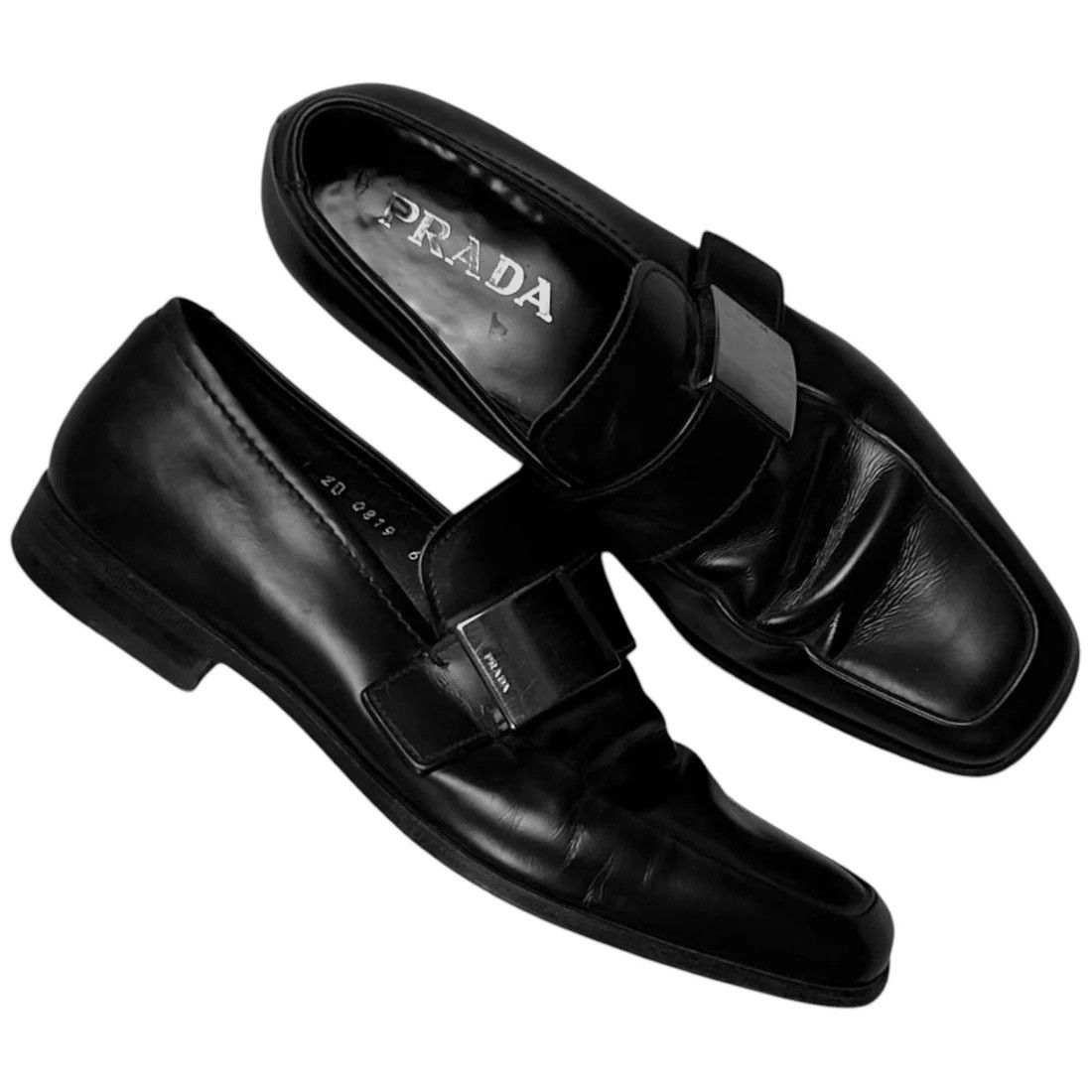 Prada Prada Metal Bar Loafers Size US 6 / EU 39 - 1 Thumbnail