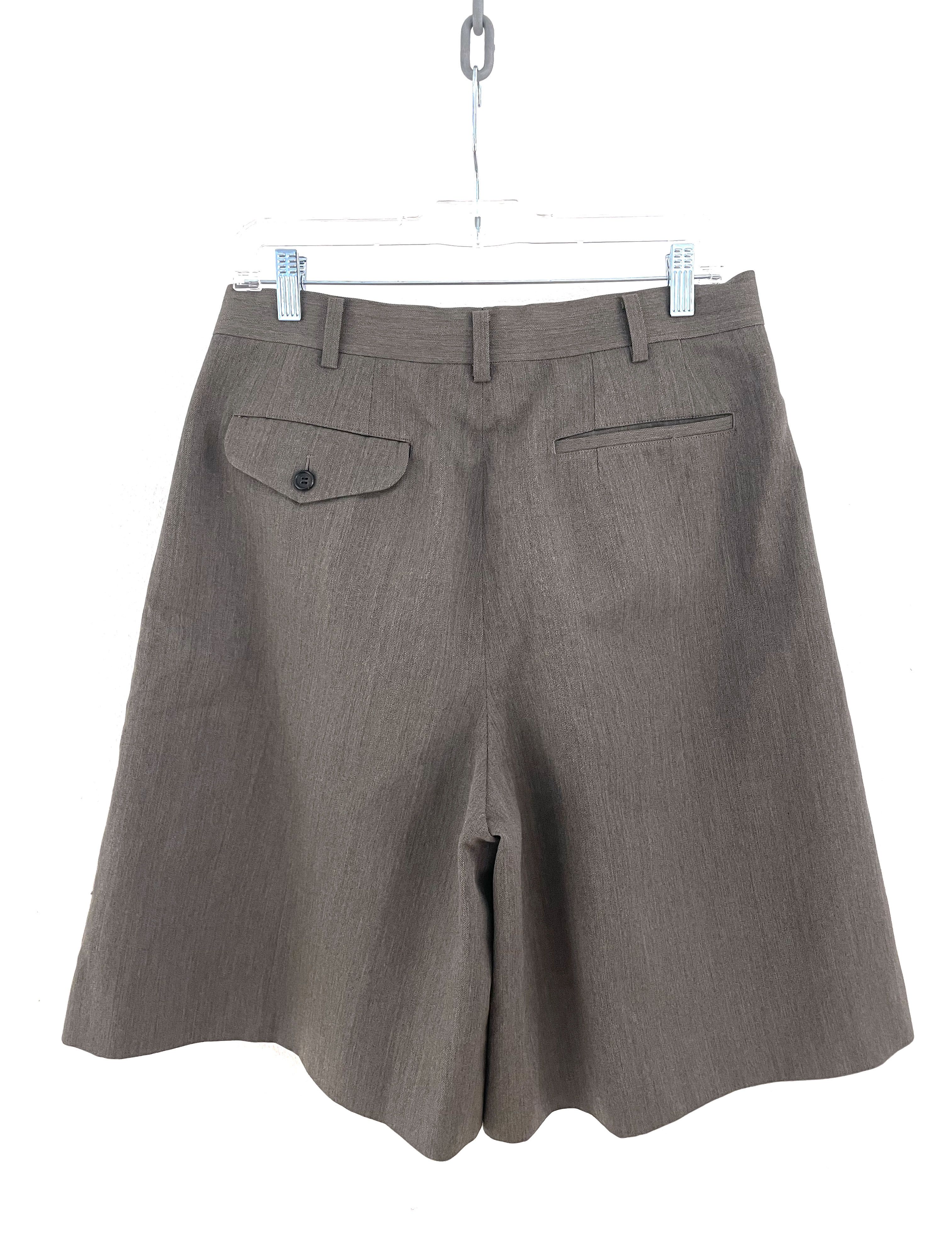 Comme des Garcons Homme Plus 2014 Wide Wool Shorts Size US 30 / EU 46 - 7 Thumbnail