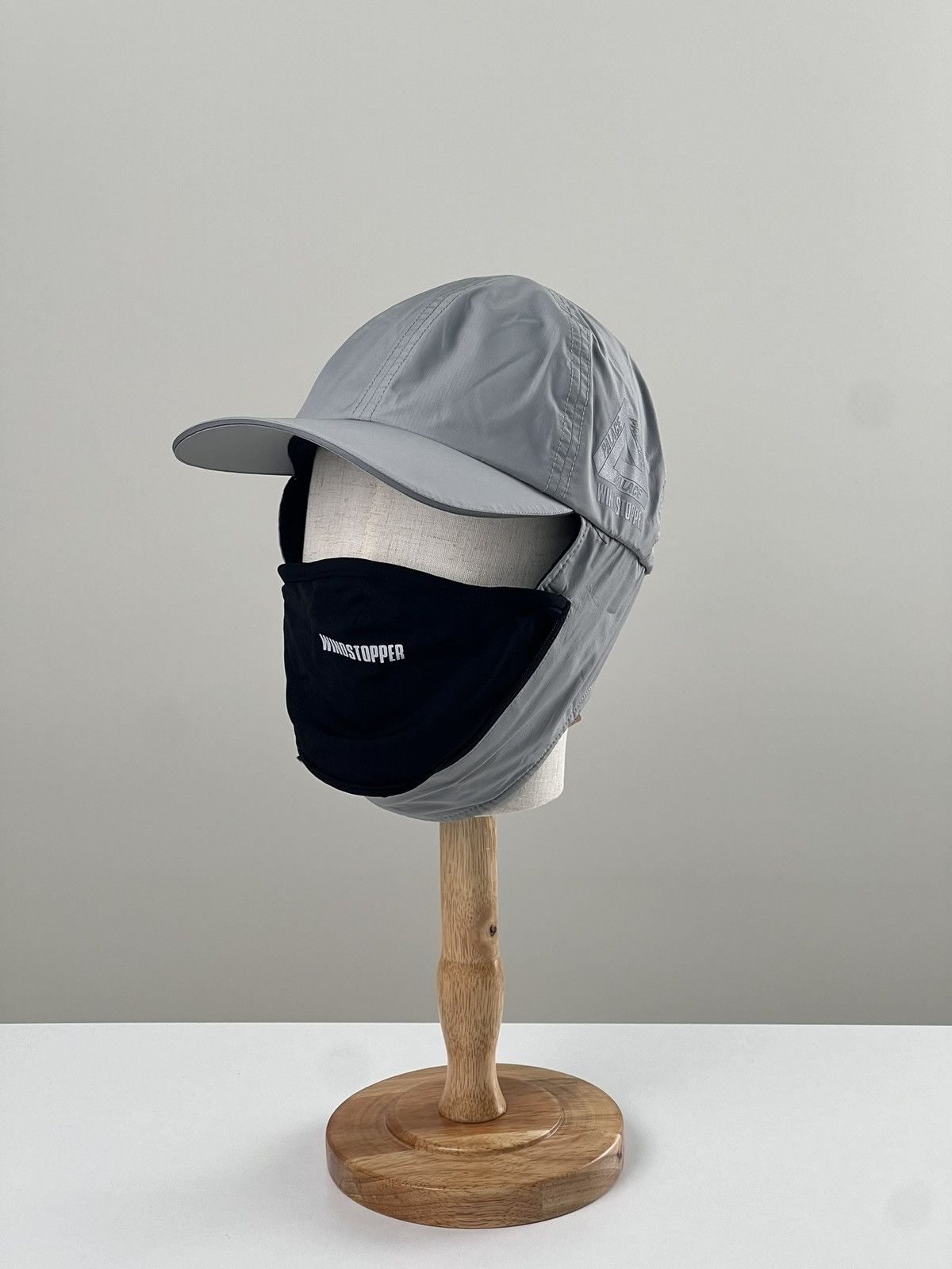 image of Palace Winstopper Hat With Mask in Grey, Men's