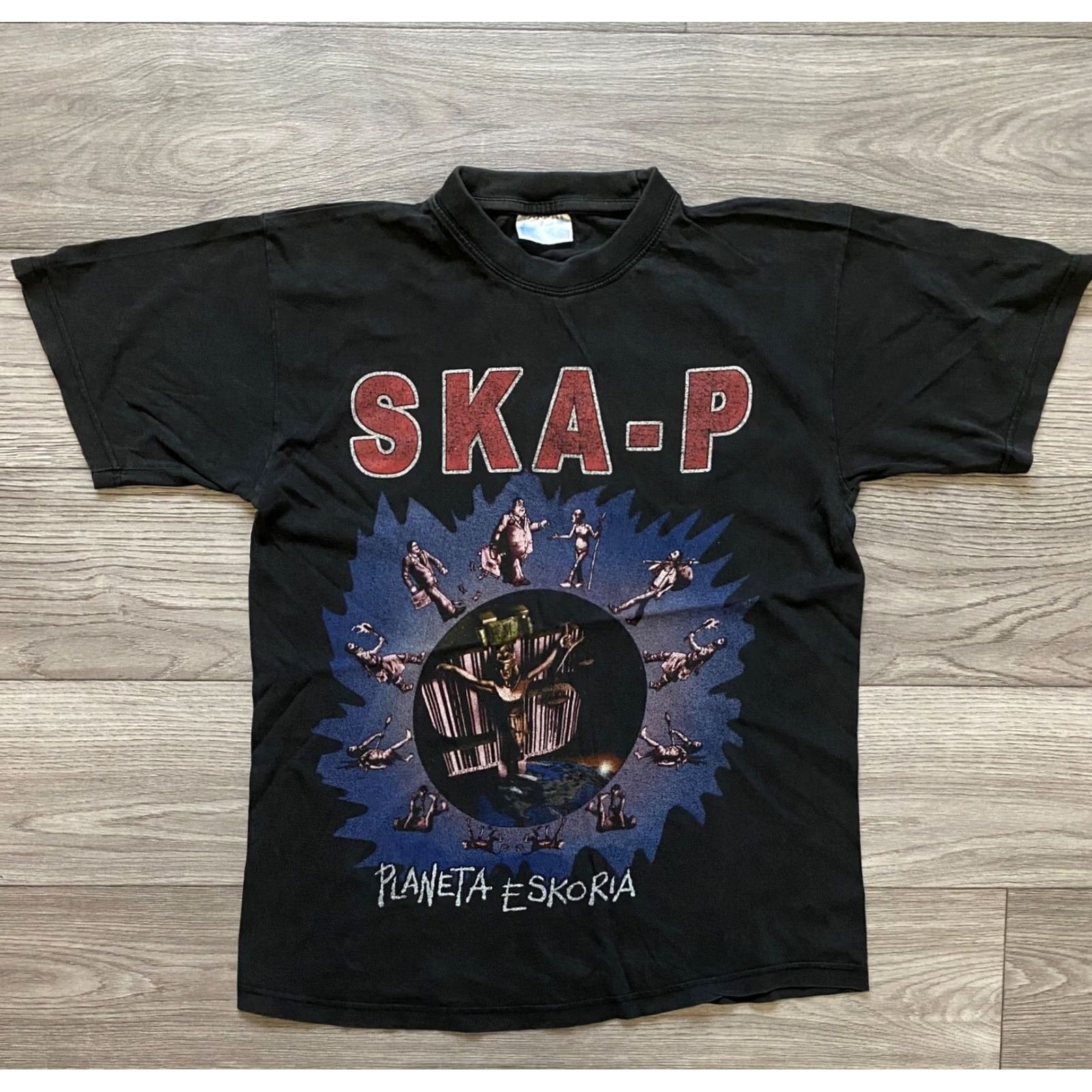 Vintage VINTAGE Ska-P Planeta Eskoria Punk T-Shirt Black Mens Size M Size US M / EU 48-50 / 2 - 2 Thumbnail