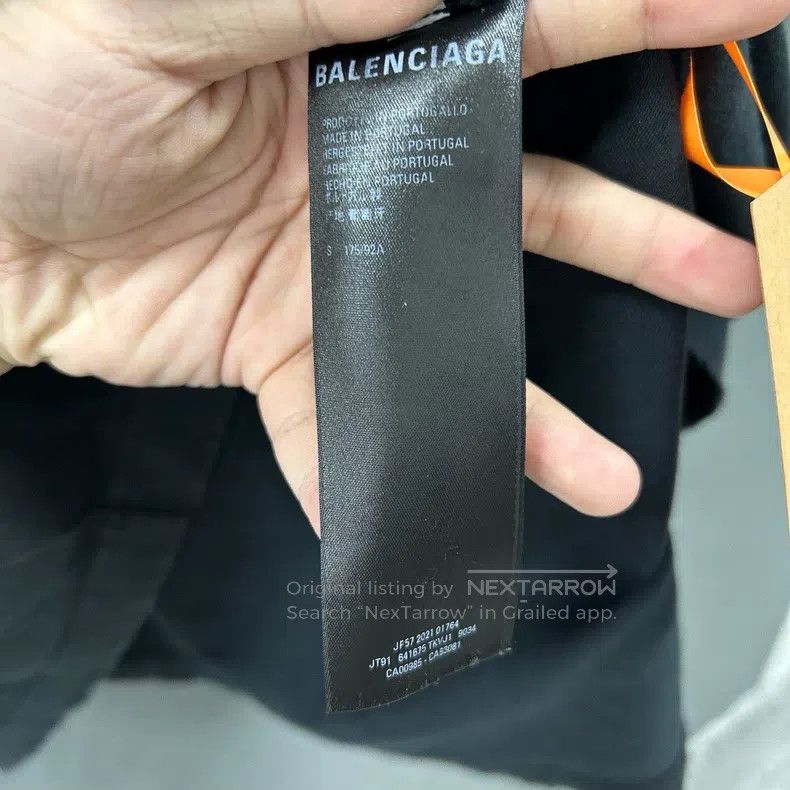 Balenciaga Balenciaga Black Cola Logo Letter Embroidered Crew Neck Sh Size US S / EU 44-46 / 1 - 5 Thumbnail