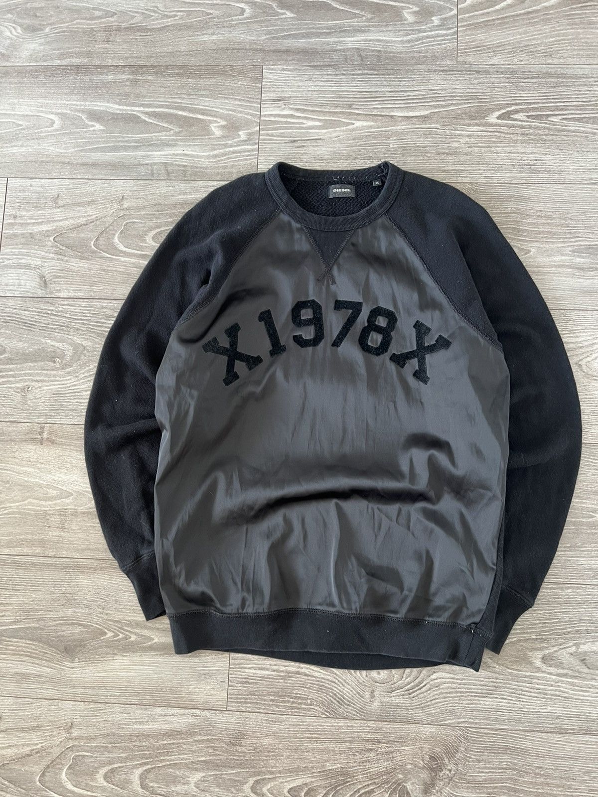 Designer × Diesel ‼️Vintage Nylon Diesel Big Logo Avant Garde Sweatshirt ‼️ Size US M / EU 48-50 / 2 - 8 Thumbnail
