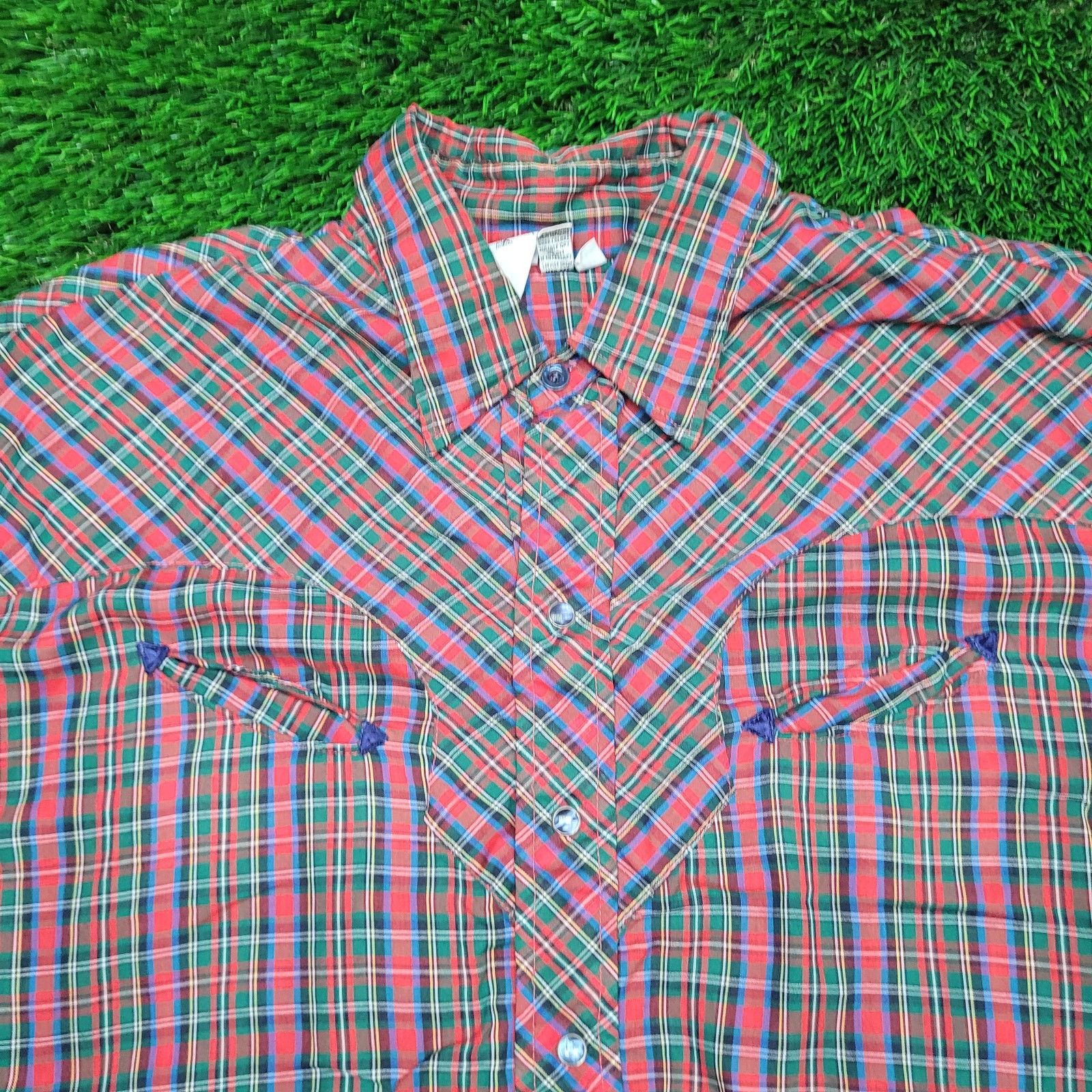 Spire VTG 80s Spire Pearl Snap Western Shirt 2XT Big & Tall USA Size US XXL / EU 58 / 5 - 2 Thumbnail