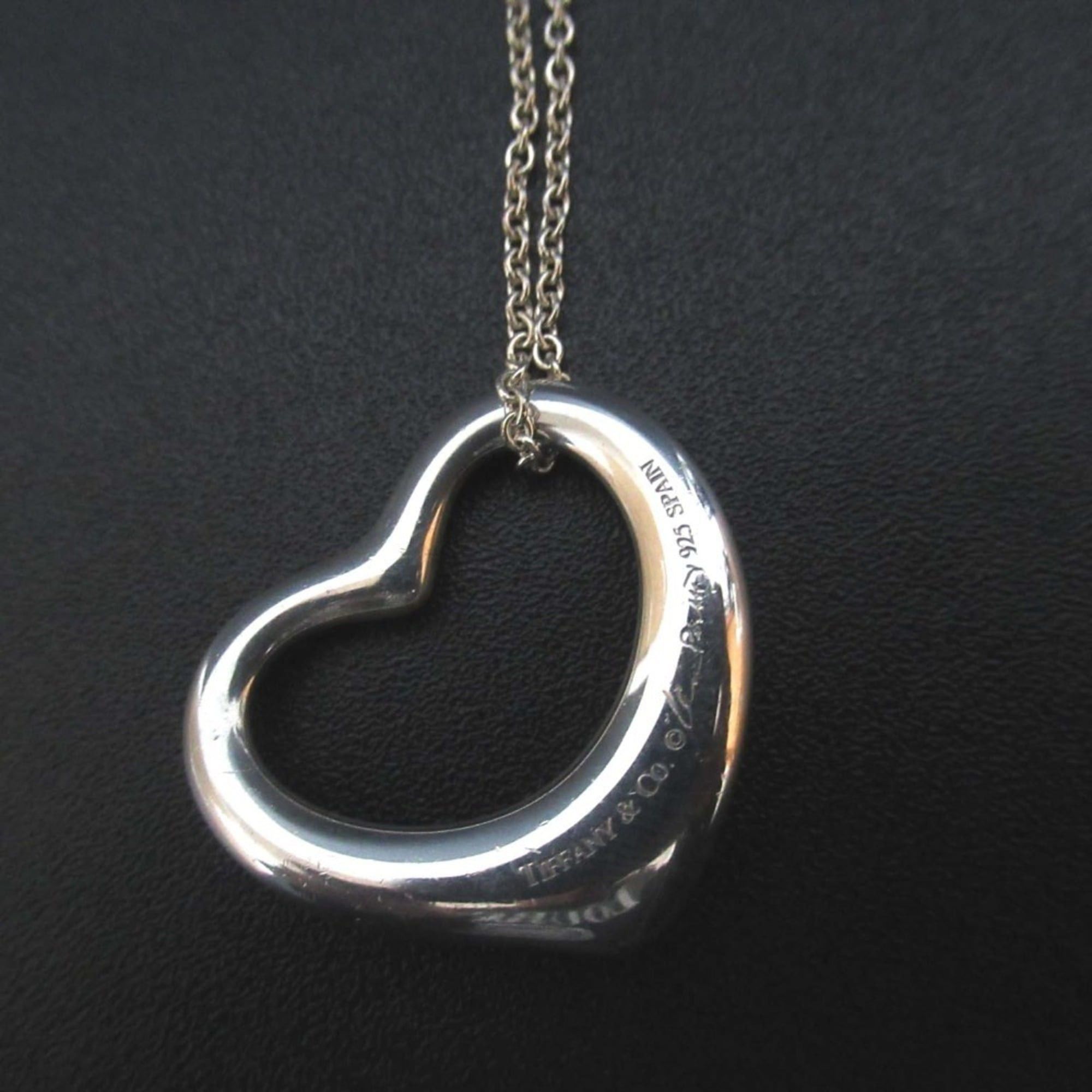 Tiffany & Co. Tiffany & Co. Elsa Peretti Open Heart Large Necklace Pendant in 925 SV Silver for Women Size ONE SIZE - 1 Thumbnail