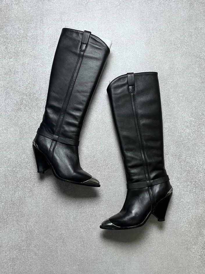 Isabel Marant Vintage Isabel Marant Steel Toe Genuine Leather Boots 36 Size US 6 / IT 36 - 2 Thumbnail