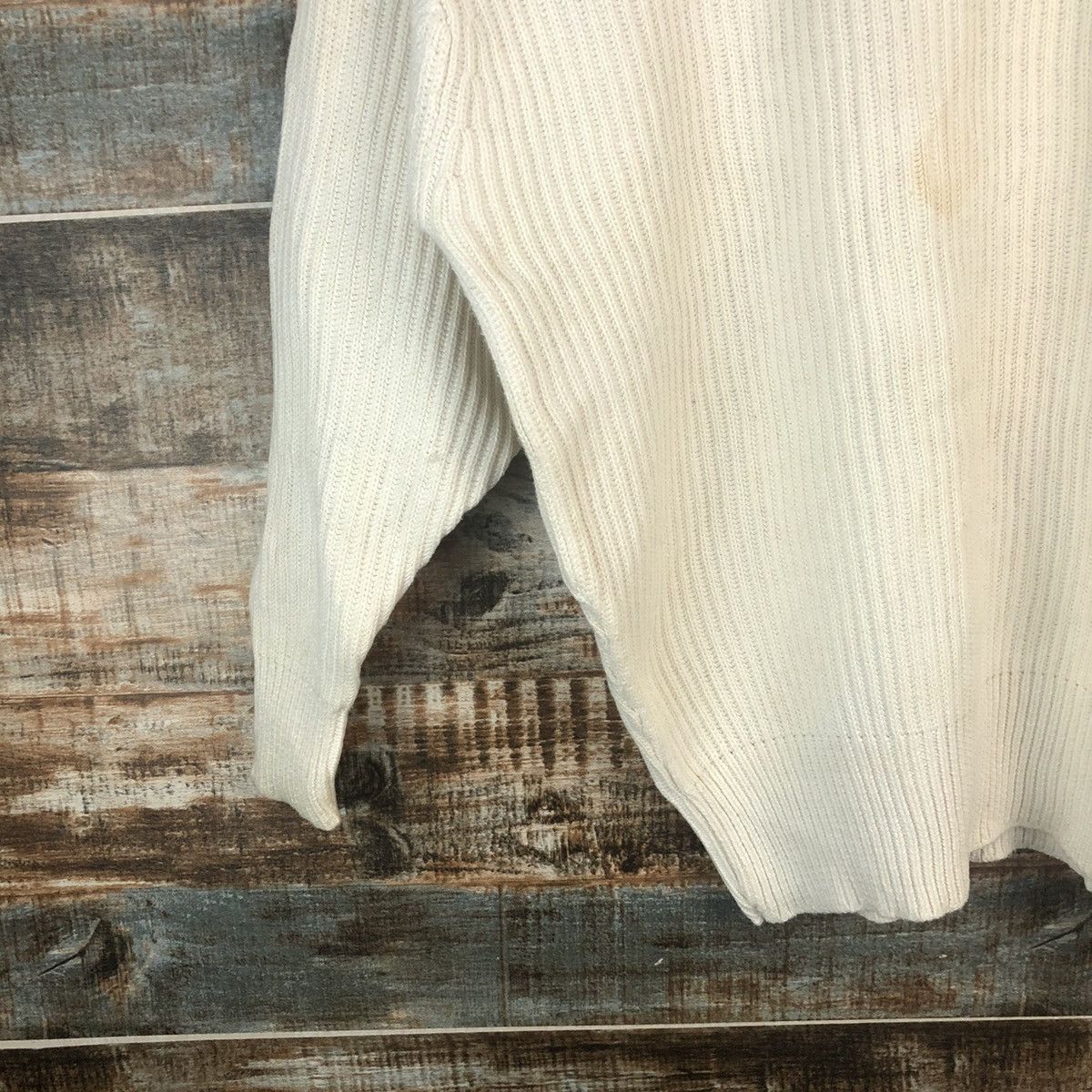 Homespun Knitwear Gamis White Knitwear #A2276 Size L / US 10 / IT 46 - 7 Thumbnail