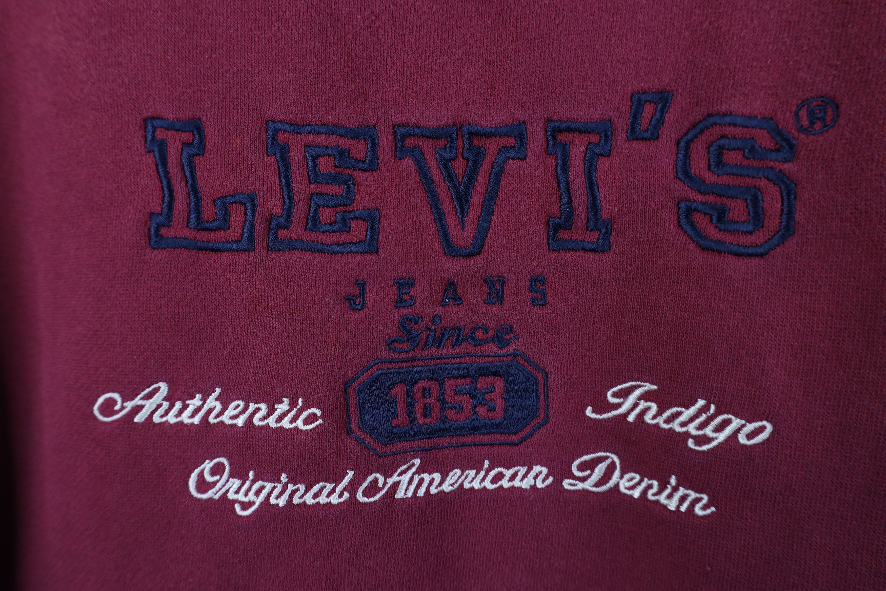 Levi's Vintage 90s Levis Sun Faded Spell Out Crewneck Sweatshirt Size L / US 10 / IT 46 - 7 Thumbnail