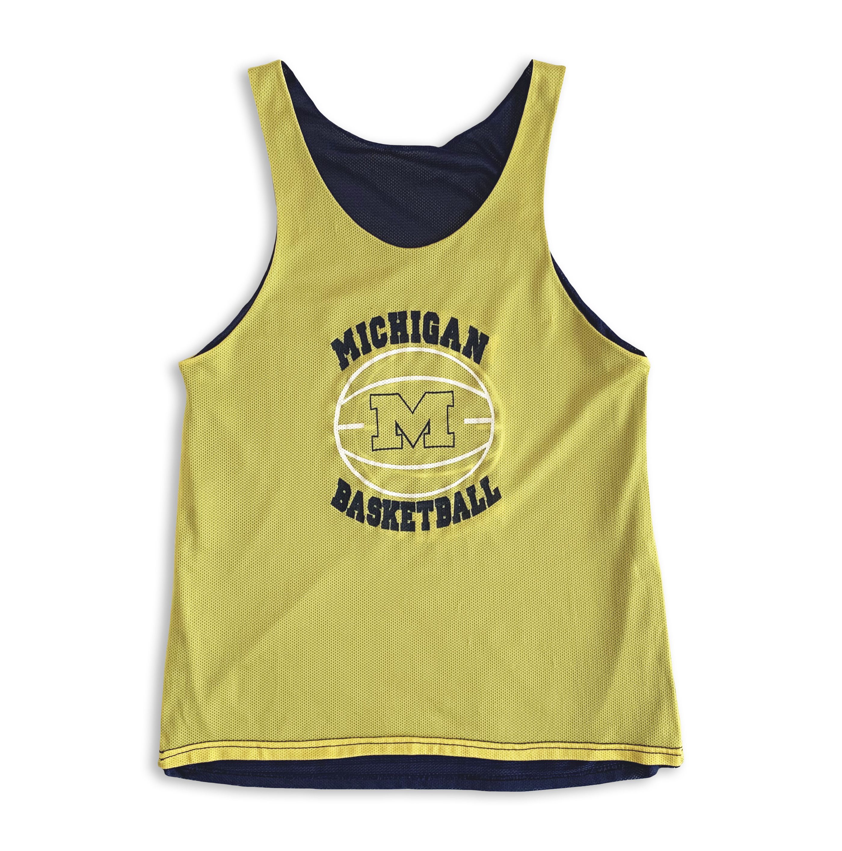 Vintage 90s MICHIGAN Wolwerines Jersey Basketball Collage Reversible Size US M / EU 48-50 / 2 - 5 Thumbnail