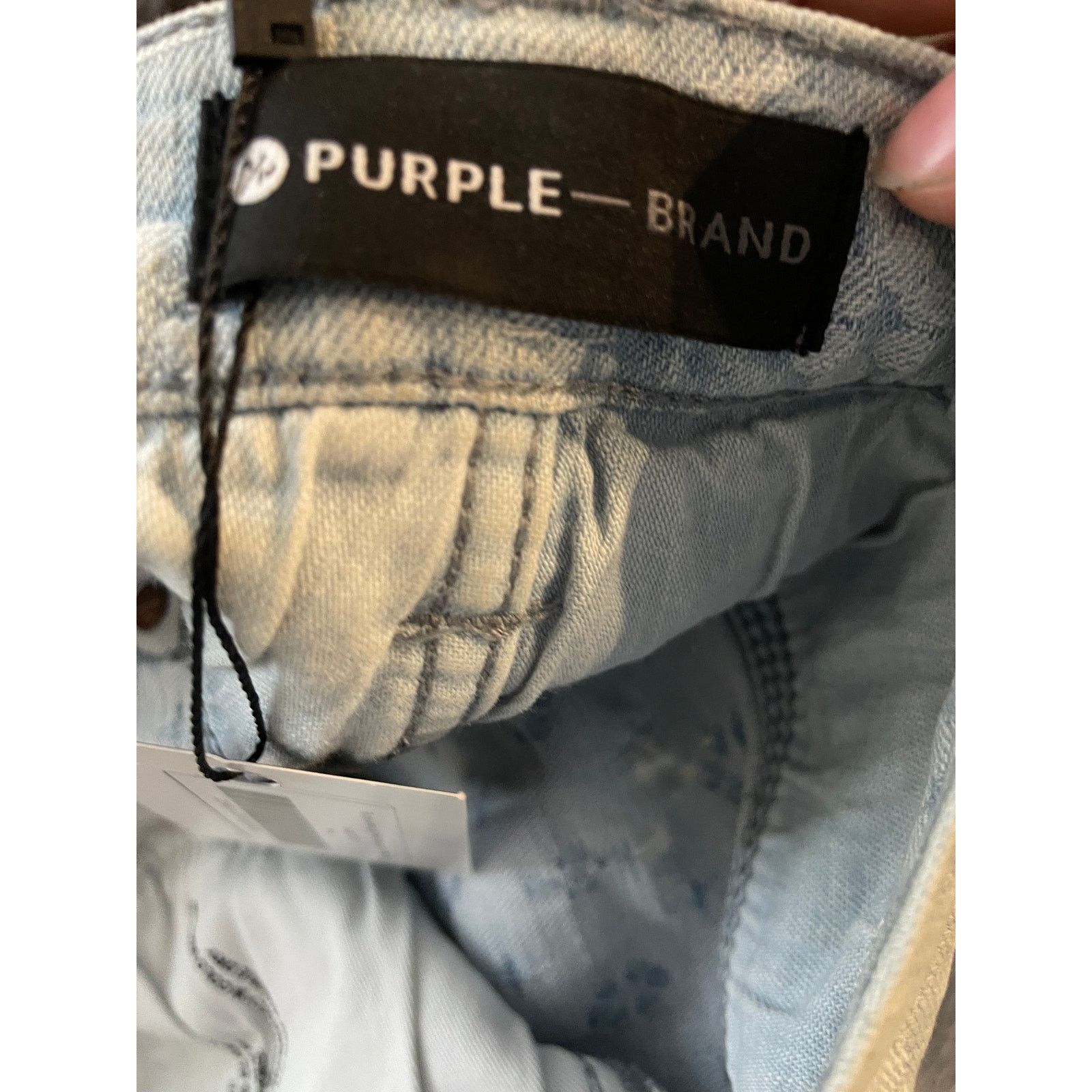 Purple Brand Purple Brand Monogram Splatter Blue Jean Size US 34 / EU 50 - 8 Thumbnail