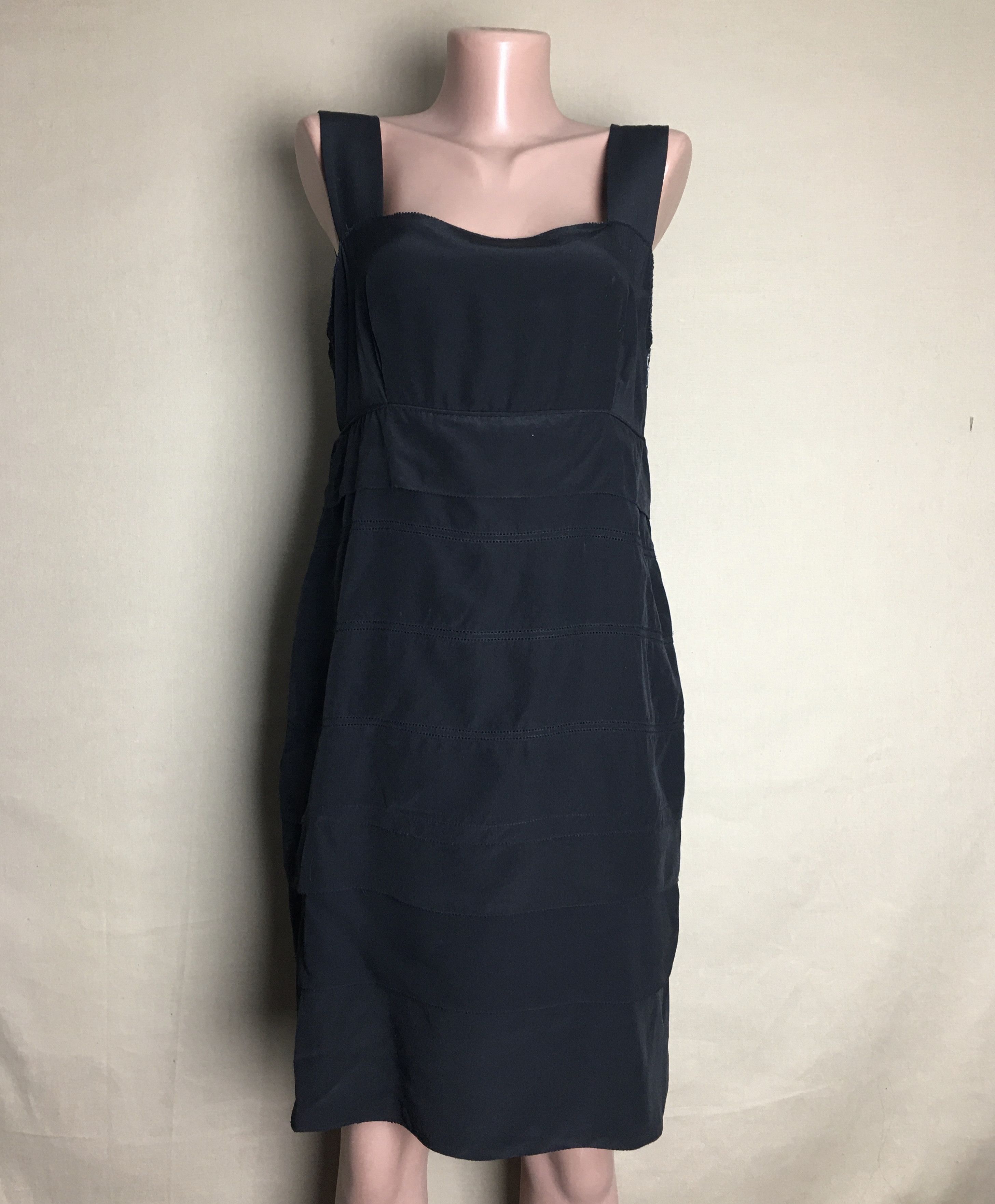 DOROTHEE SCHUMACHER Dorothee Schumacher Black Silk Designer Dress Size 4 (US 8) Size M / US 6-8 / IT 42-44 - 1 Thumbnail