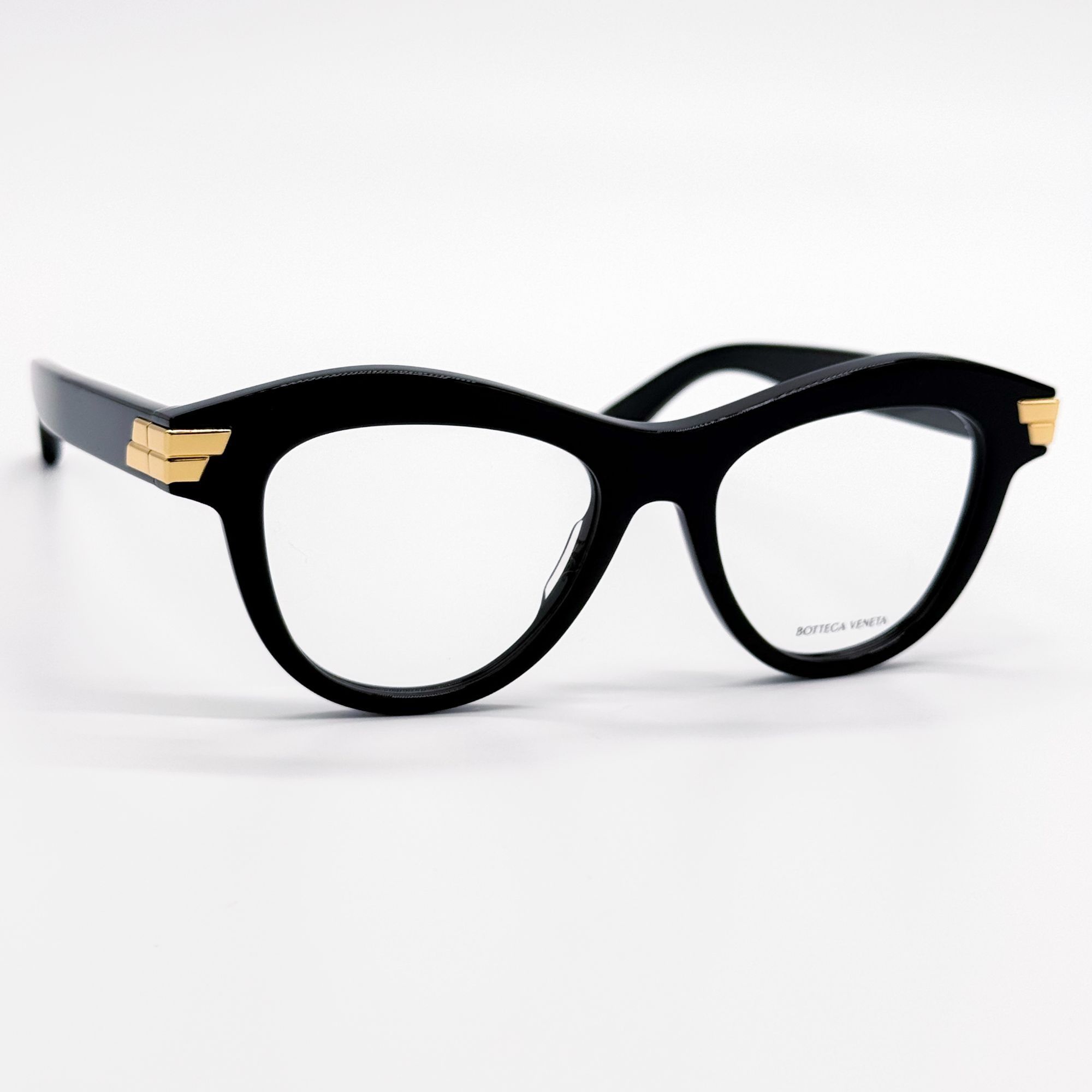 Bottega Veneta NEW BOTTEGA VENETA EYEGLASSES BV1105O 001 CAT EYE BLACK WOME Size ONE SIZE - 4 Thumbnail