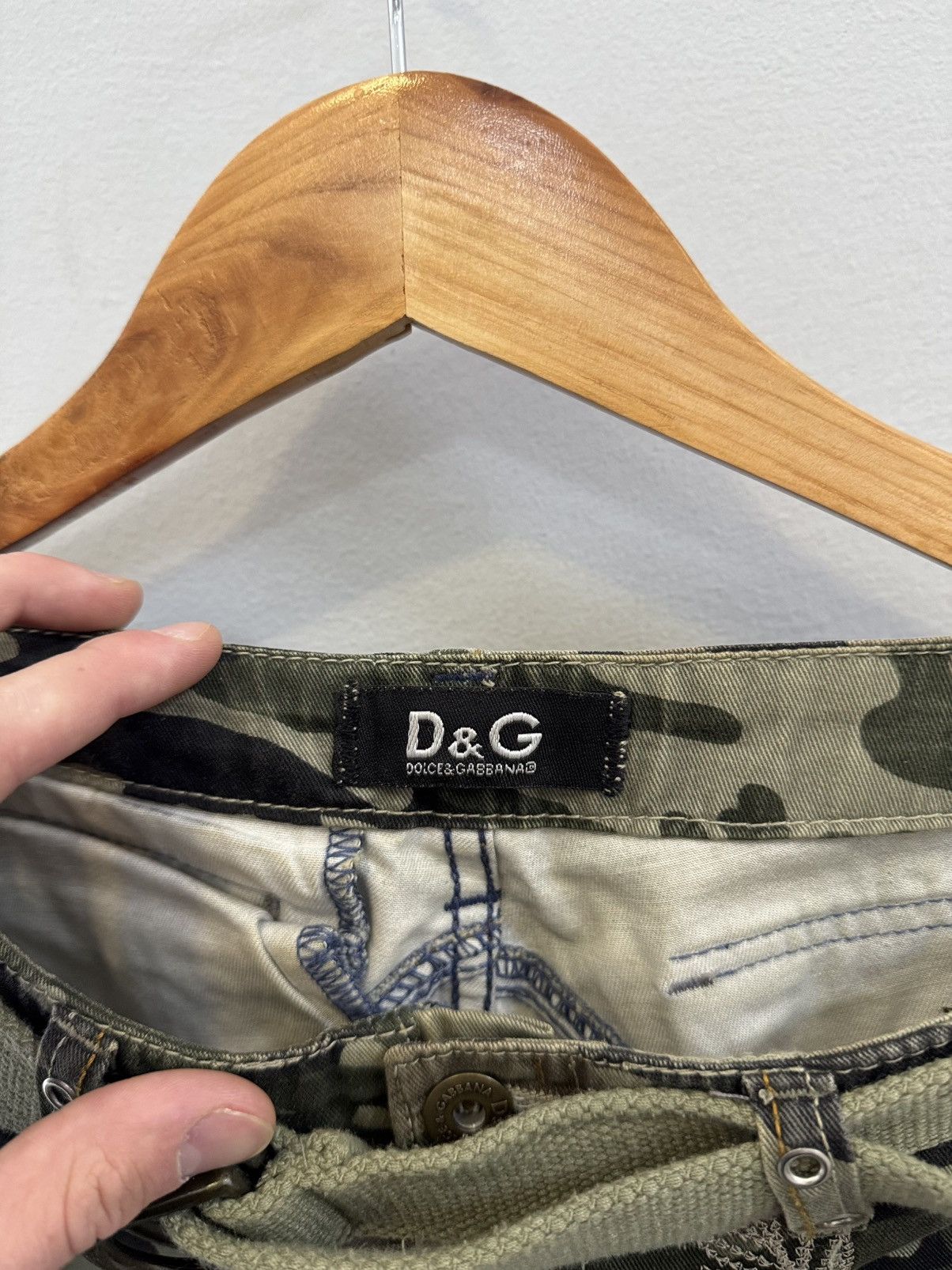 Japanese Brand Distressed Jeans Cargo Military Pants Dolce & Gabbana Y2K Size 26" / US 2 / IT 38 - 6 Thumbnail