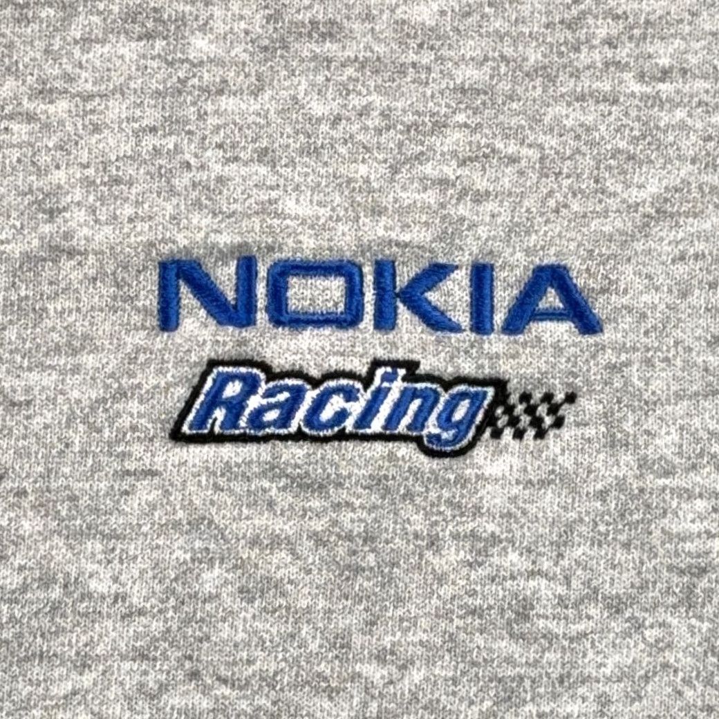 Vintage VINTAGE Nokia Racing Sweater Shirt XL Adult Gray 90s Motorsports Embroidered Logo Cotton Deluxe Size US XL / EU 56 / 4 - 4 Thumbnail