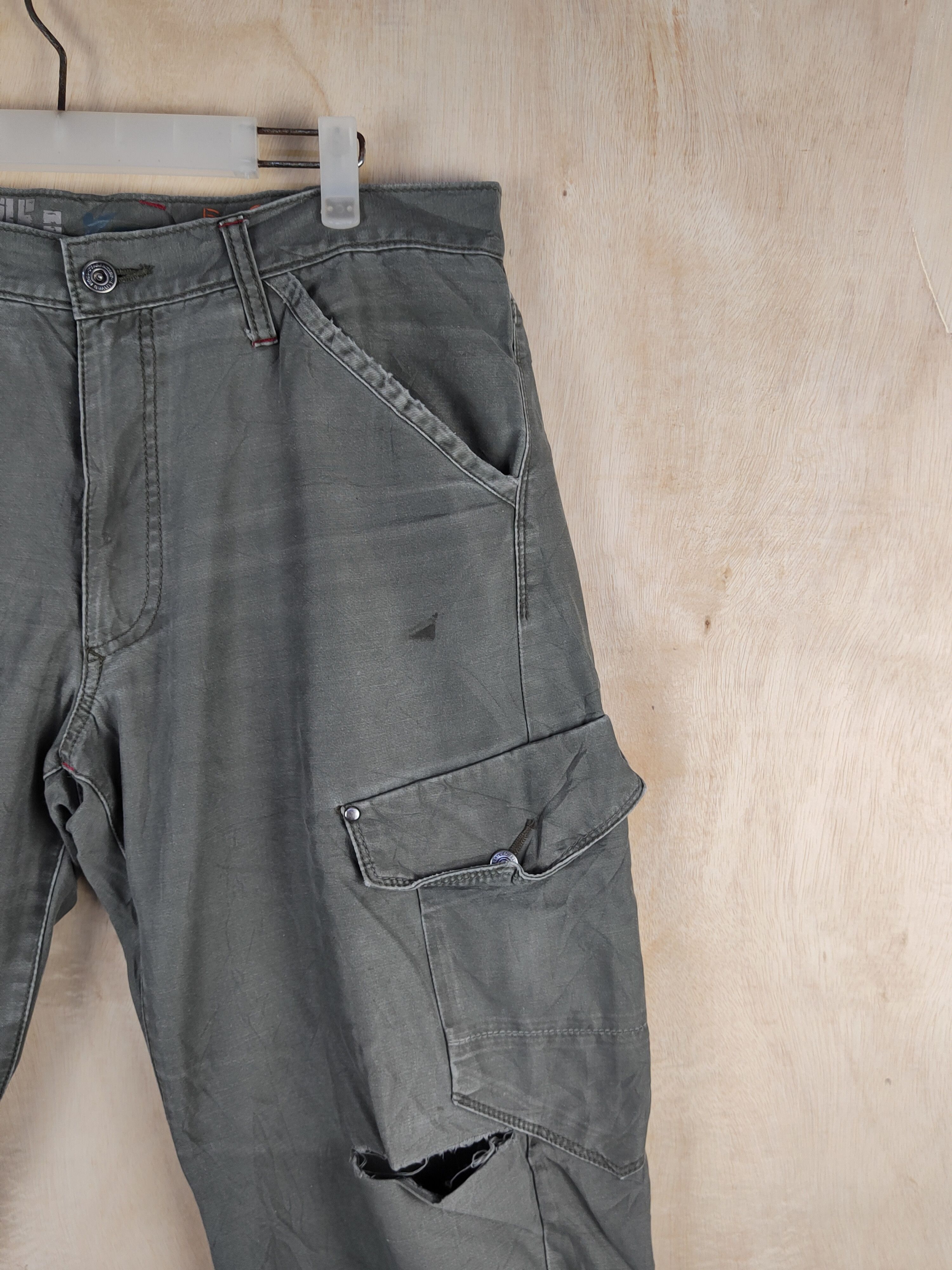 Japanese Brand Xebec Twist45 Green Multipocket Tactical Cargo Pants #S2416 Size US 36 / EU 52 - 5 Thumbnail