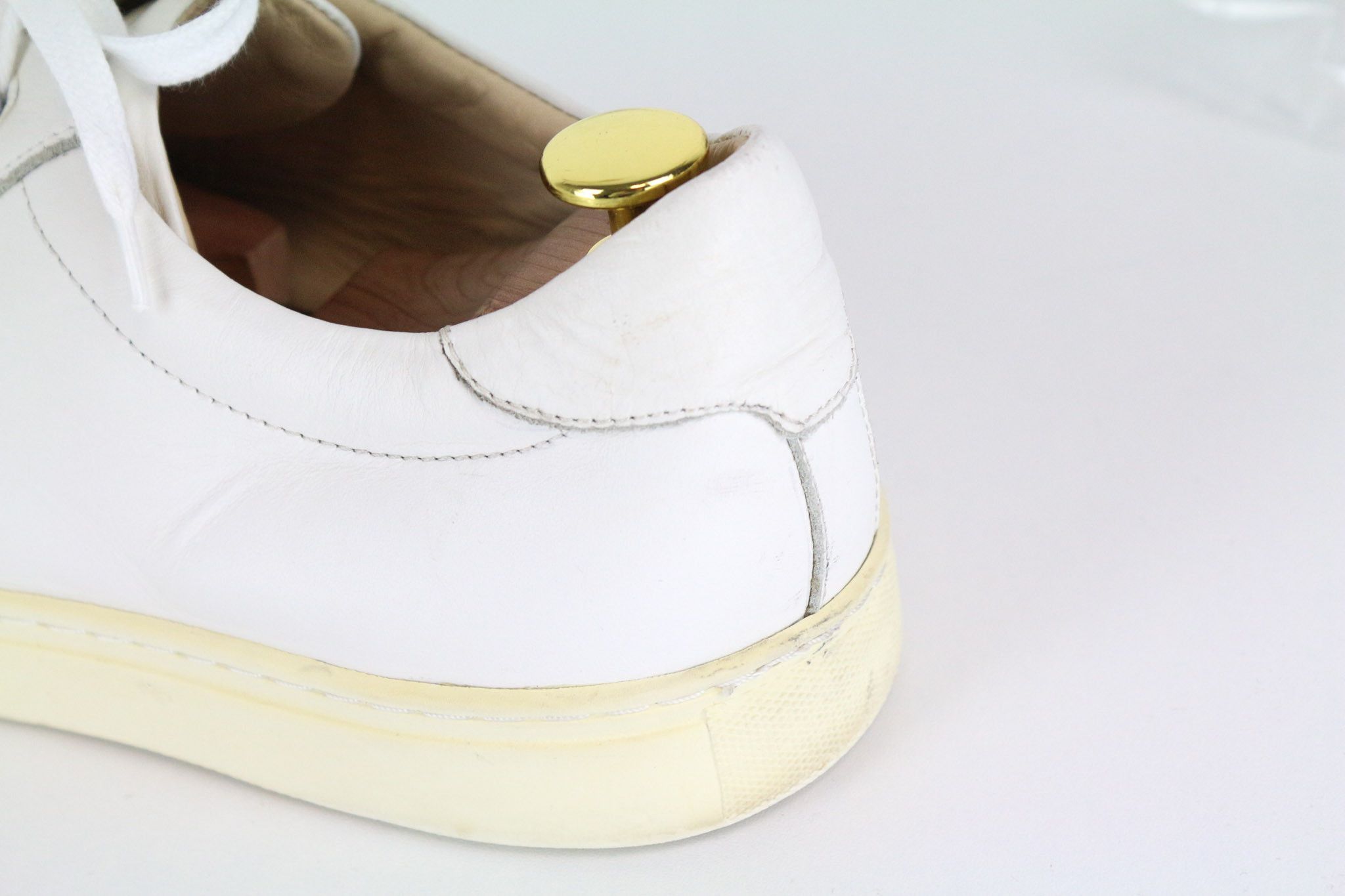 Suitsupply EU43 White Leather Laced Sneakers 73655 Size US 10 / EU 43 - 14 Thumbnail
