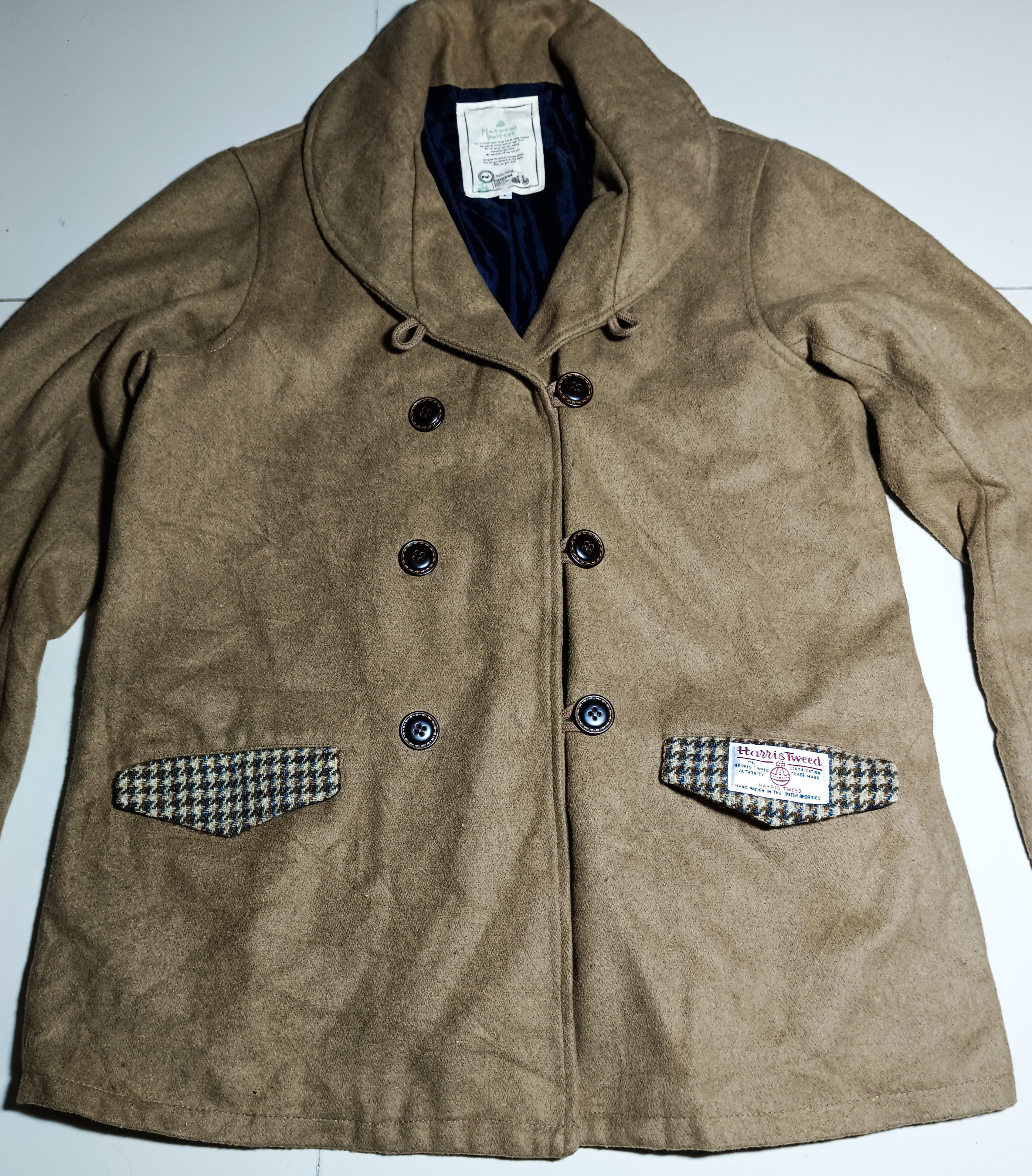 Harris Tweed × If Six Was Nine × Le Grande Bleu (L.G.B.) Harris Tweed X Natural Palette Shawl Collar Button Jacket Size US L / EU 52-54 / 3 - 3 Thumbnail