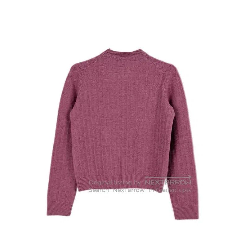 Hermes Hermes Pink Purple Full H Wool Sweater Size S / US 4 / IT 40 - 2 Thumbnail