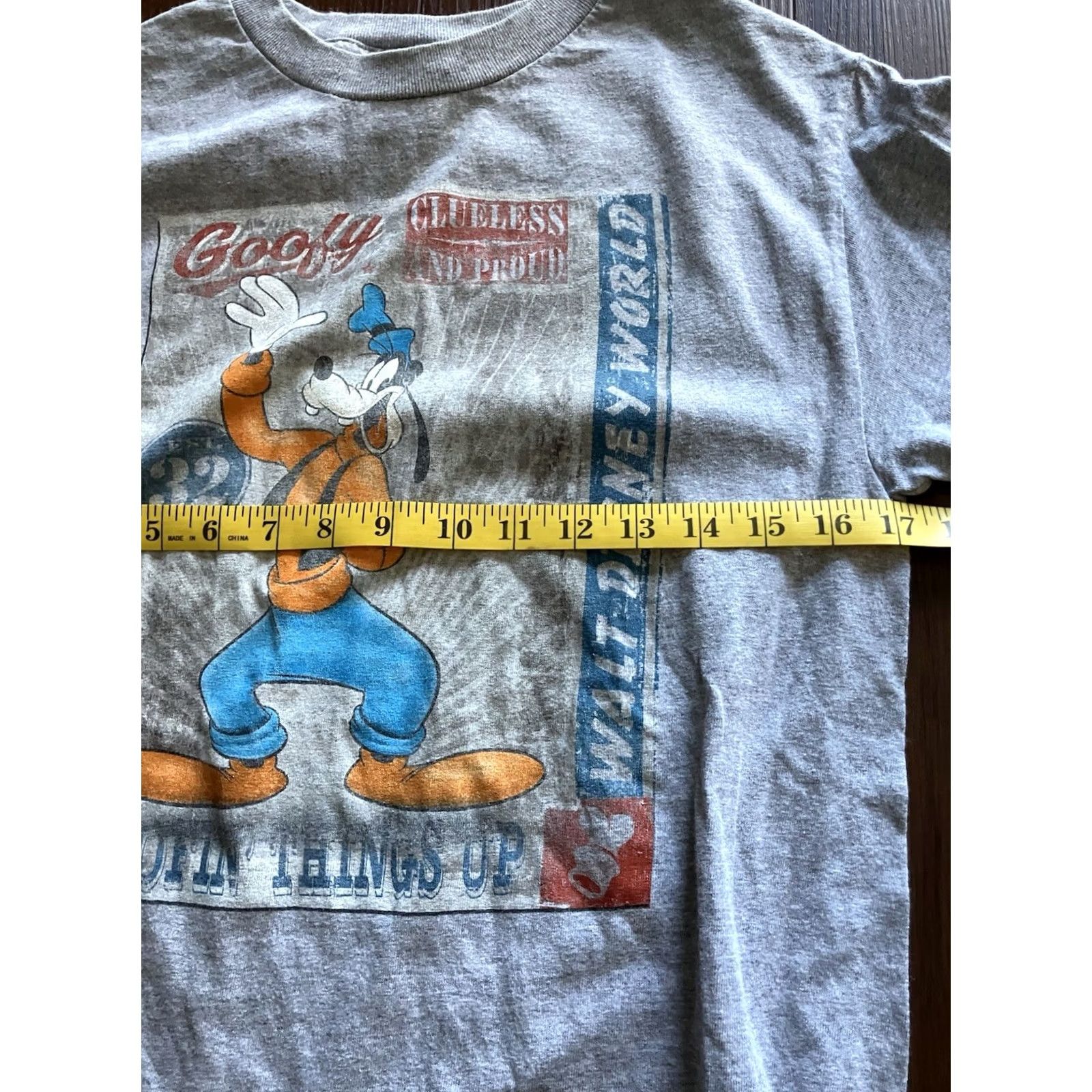 Disney Walt Disney World Goofy Est 32’ Goofin’ Things Up Short Sleeve Shirt S Gray Goofy Disney Shirt Mens Size US S / EU 44-46 / 1 - 4 Thumbnail