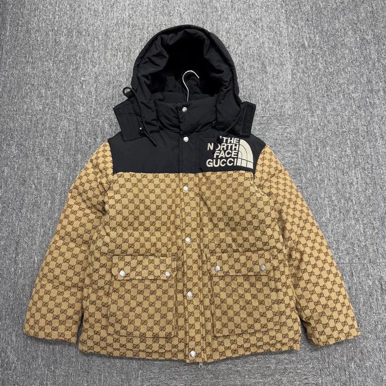 パク・チャヌクのモンタージュ Gucci Gucci North Face Printed Puffer Jacket | Grailed