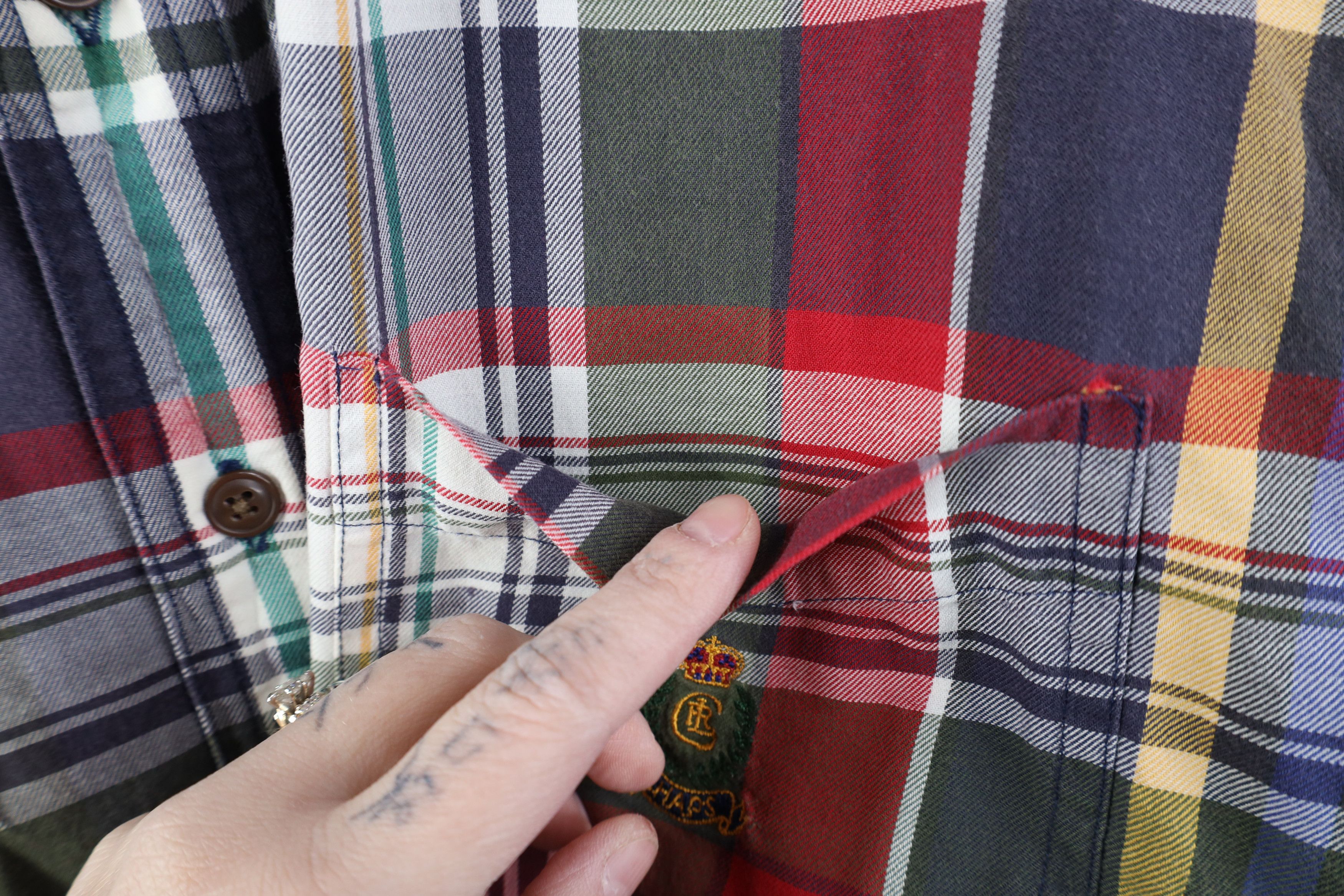 Ralph Lauren Vintage 90s Chaps Ralph Lauren Crest Button Down Shirt Size US XL / EU 56 / 4 - 5 Thumbnail