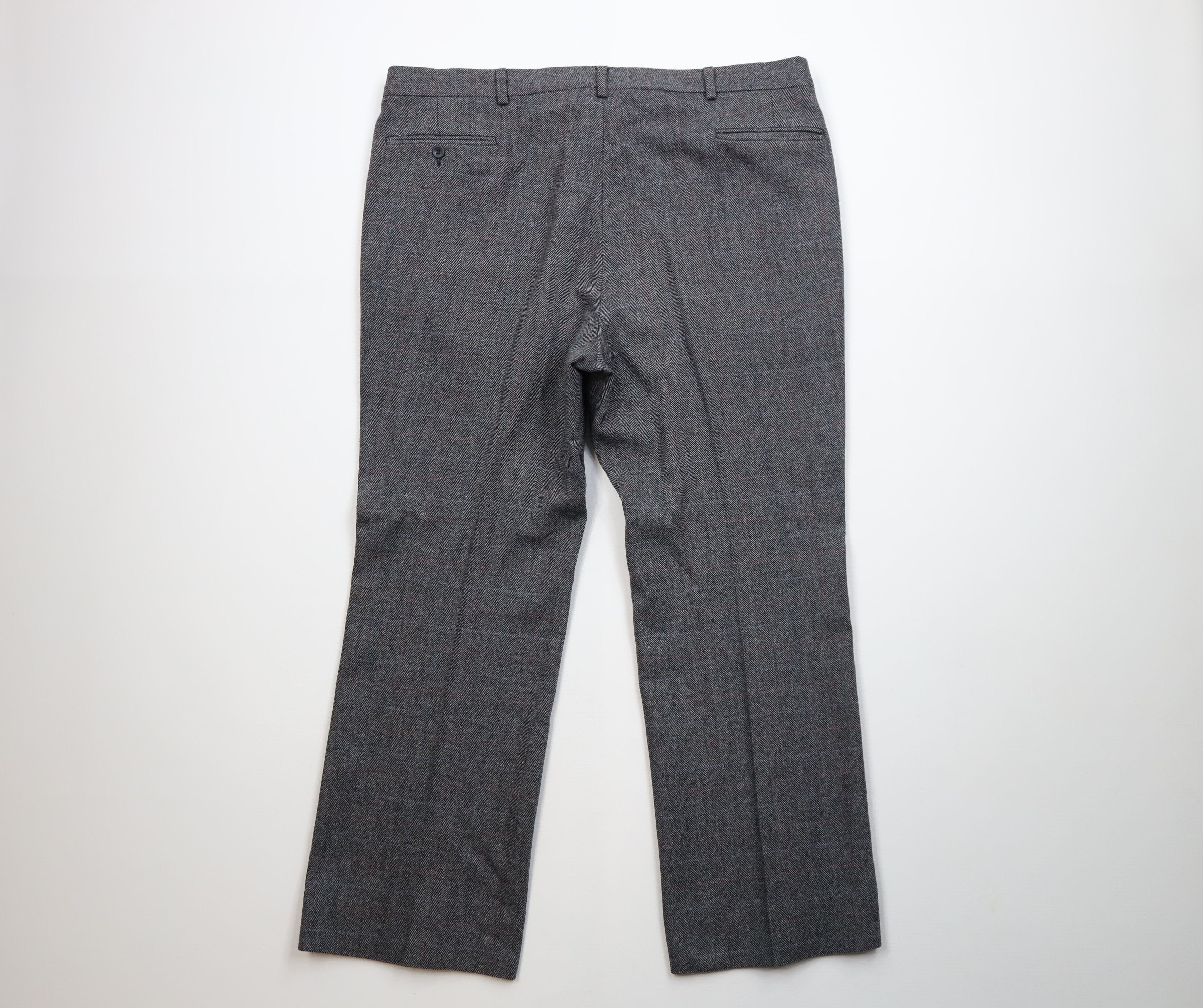 Vintage Vintage 70s Streetwear Herringbone Wide Leg Chino Pants USA Size US 40 / EU 56 - 9 Thumbnail