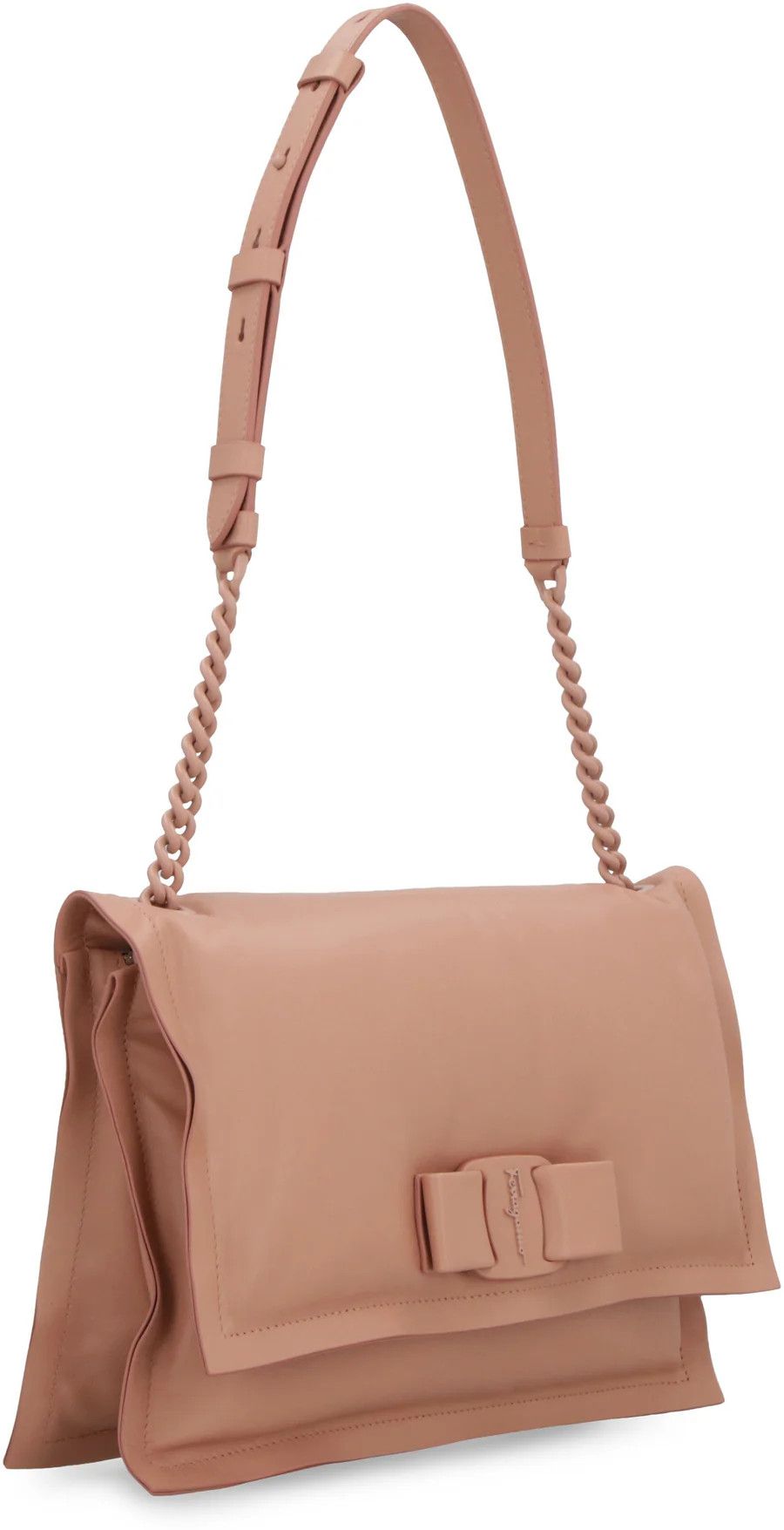 Salvatore Ferragamo o1s1rm0924 Size: OS / Viva Leather Shoulder Bag in Pink Size ONE SIZE - 2 Thumbnail
