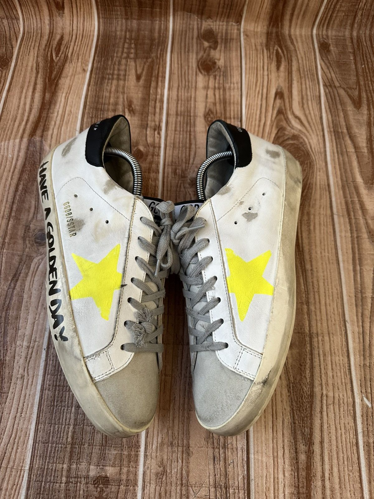 Golden Goose Golden Goose ‘Have a Golden Day’ White Leather/Suede Lowtops Size US 10 / EU 43 - 8 Thumbnail